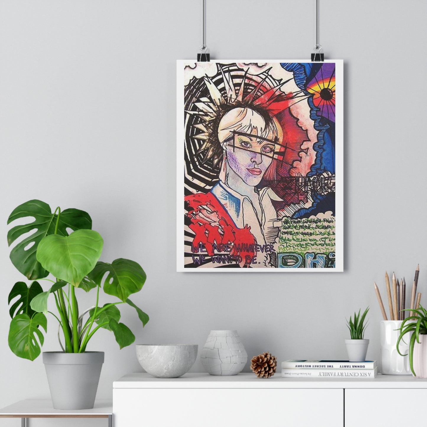 "We are whatever we want to be”- Giclée Art Print by artist David Hilborn