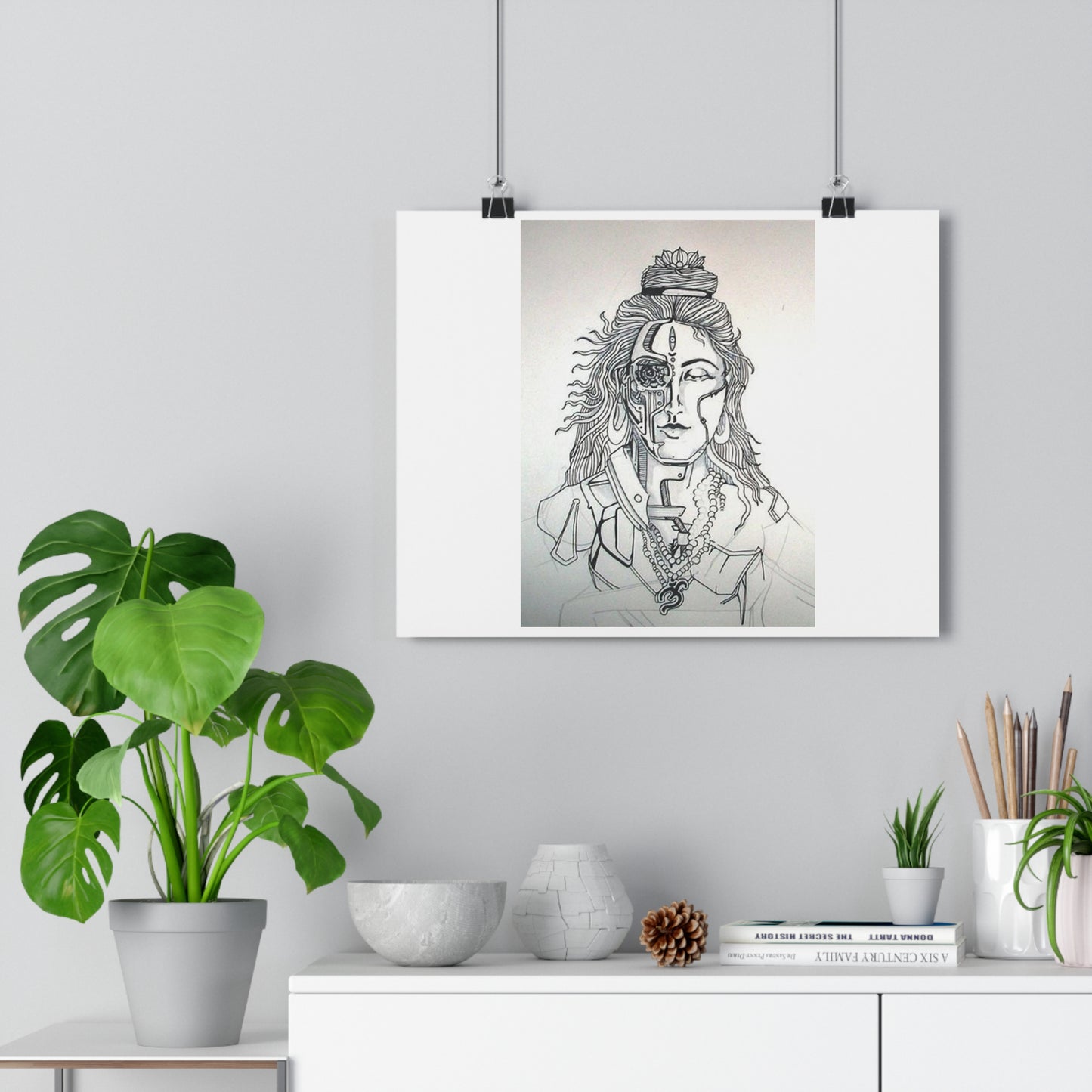 "Bionic Shiva" - Giclée Art Print by artist David Hilborn