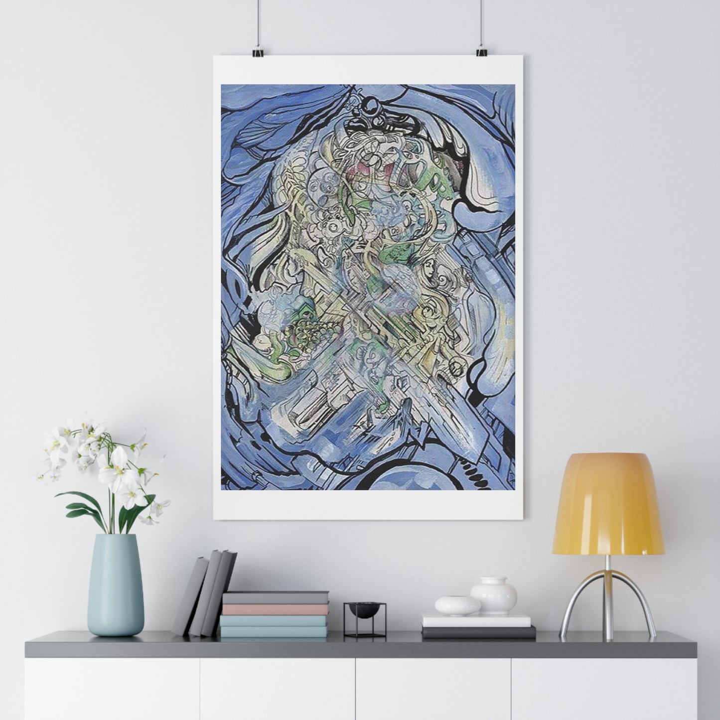 "Chrome Flow”- Giclée Art Print by artist David Hilborn