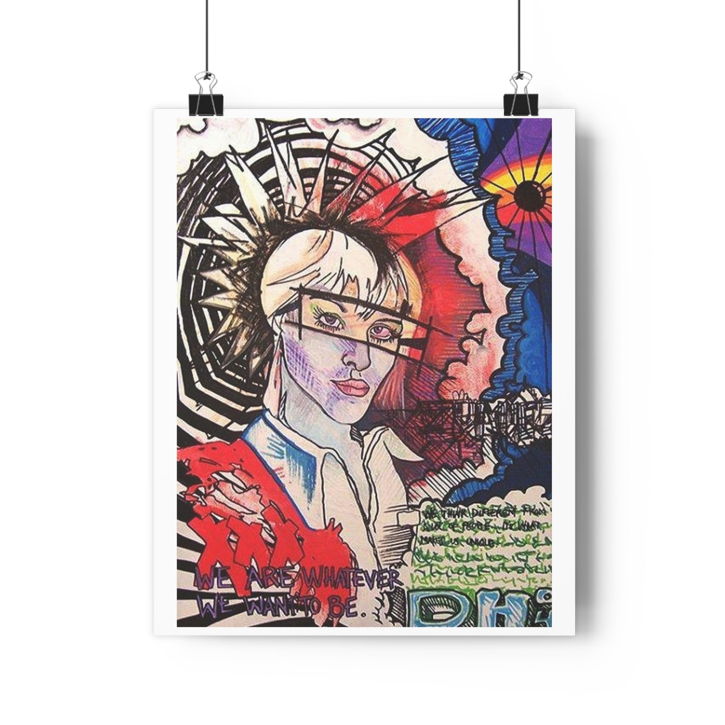 "We are whatever we want to be”- Giclée Art Print by artist David Hilborn