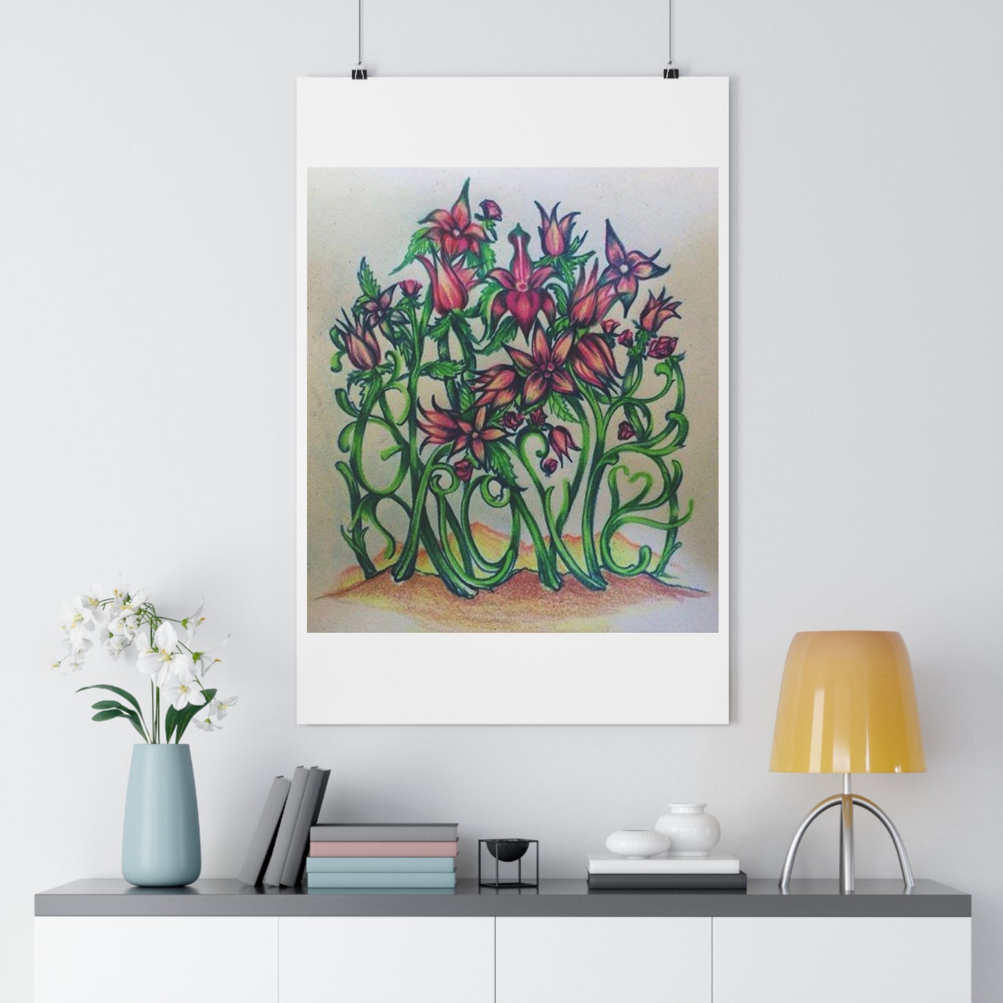 "Grow/Love”- Giclée Art Print by artist David Hilborn