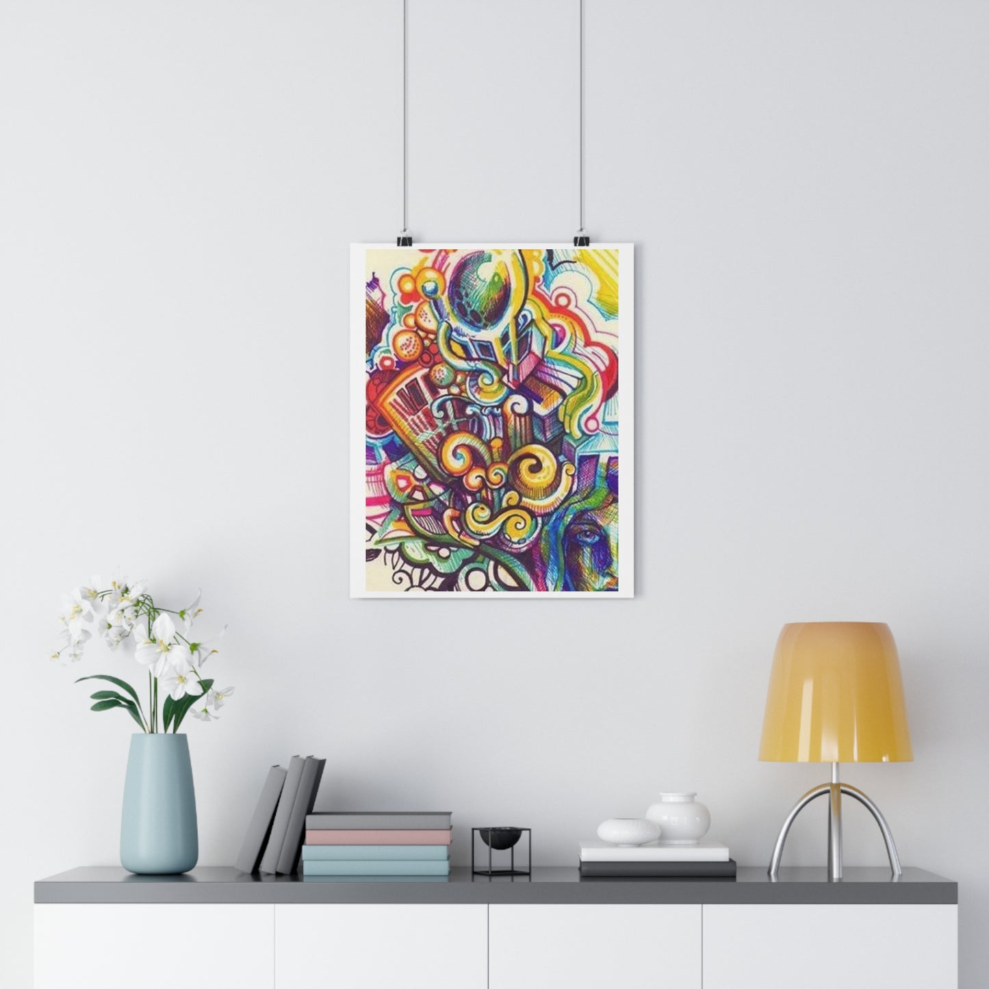 "Technicolor Markers”- Giclée Art Print by artist David Hilborn