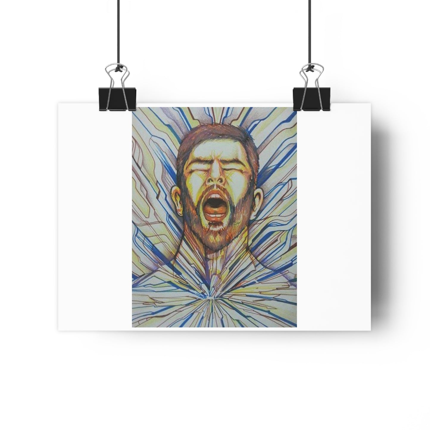 "Burst”- Giclée Art Print by artist David Hilborn