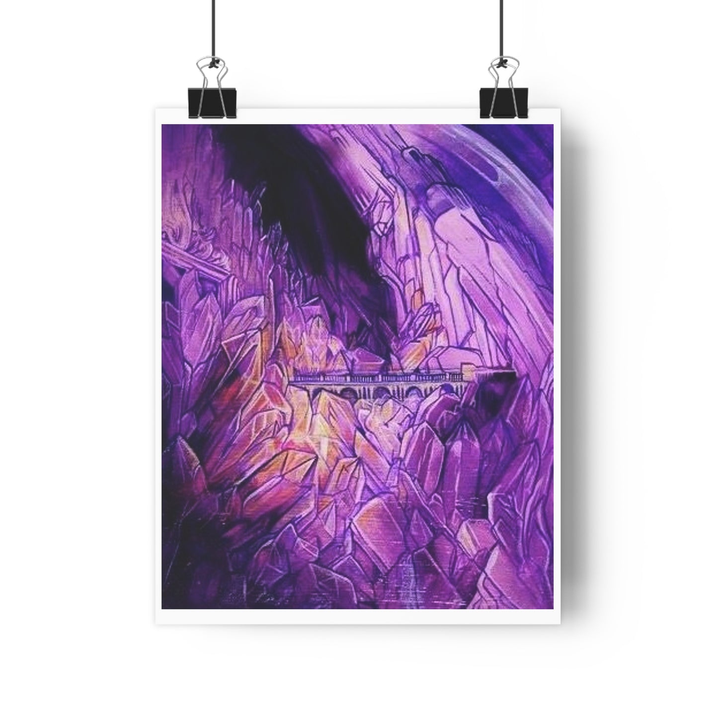 "Crystal Caverns”- Giclée Art Print by artist David Hilborn