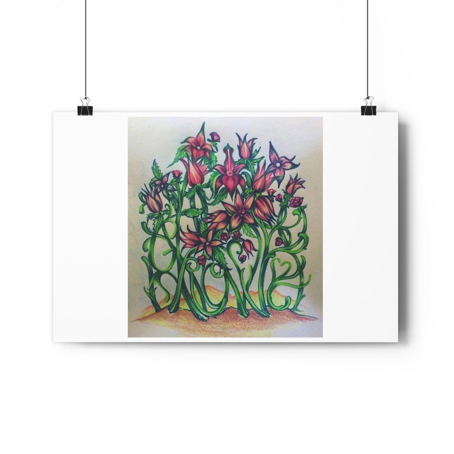 "Grow/Love”- Giclée Art Print by artist David Hilborn