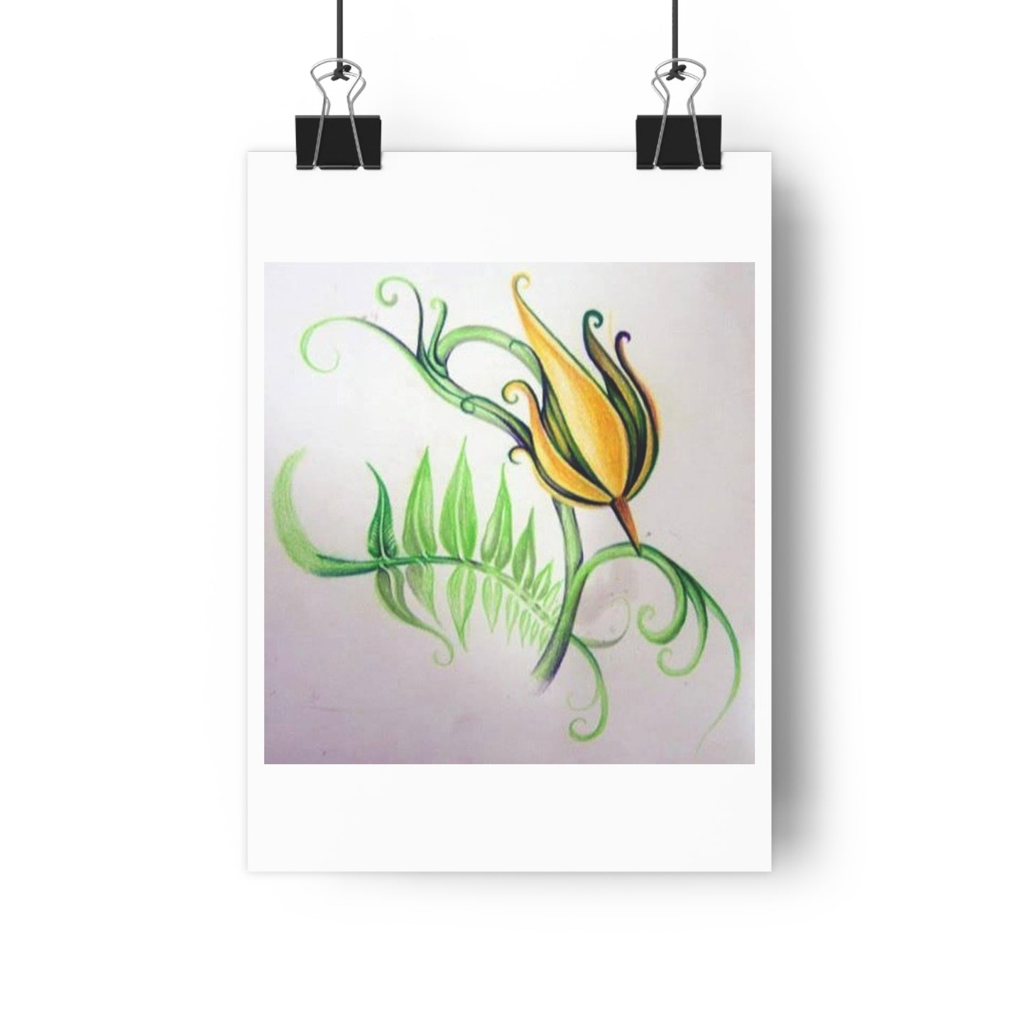 "Firecracker Flower”- Giclée Art Print by artist David Hilborn