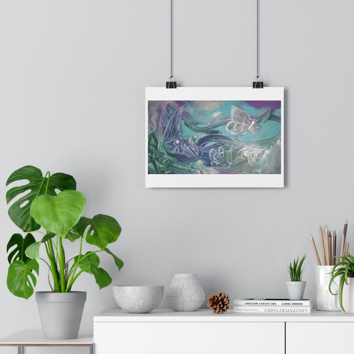 "Butterfly Glass”- Giclée Art Print by artist David Hilborn