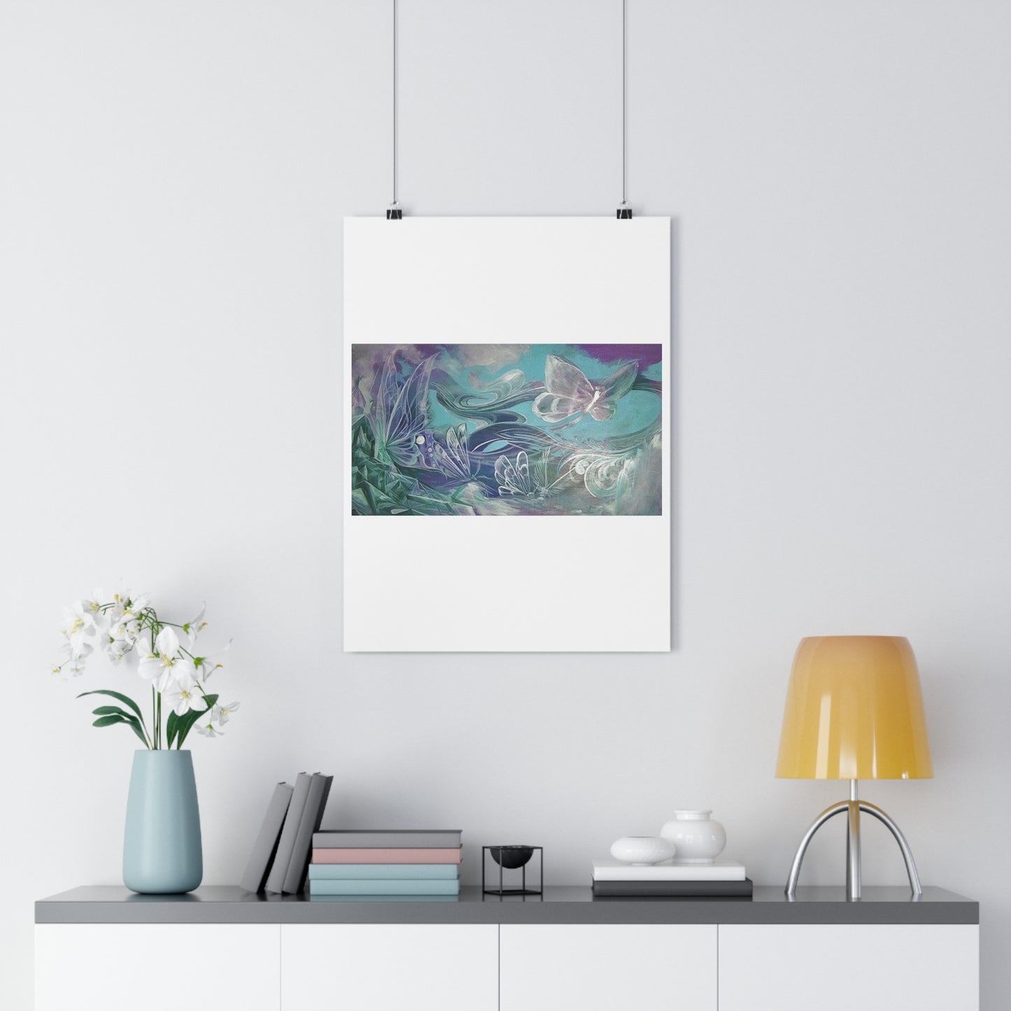 "Butterfly Glass”- Giclée Art Print by artist David Hilborn