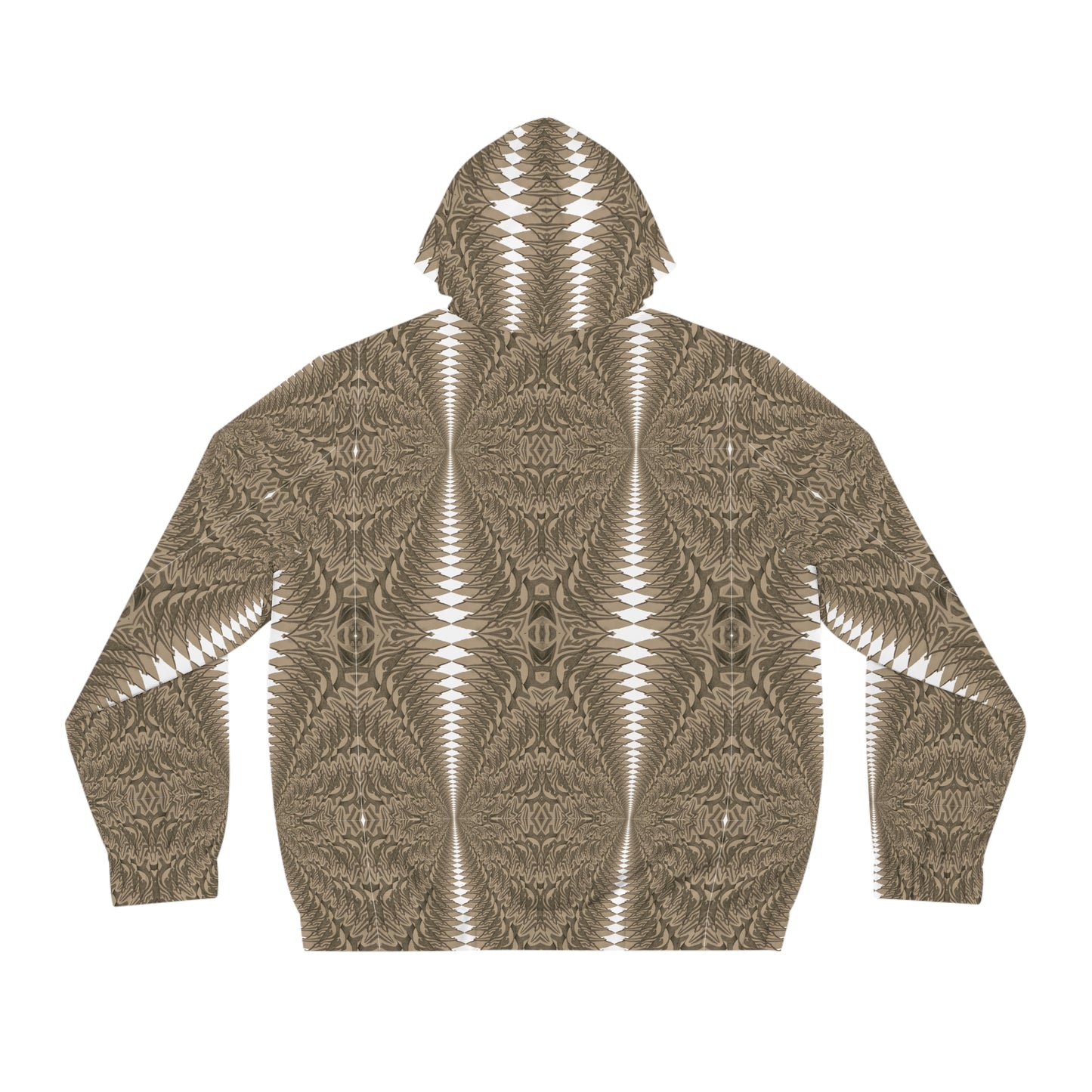 “Slither” - All Over Graphic Zip-Up Hoodie by Artist David Hilborn