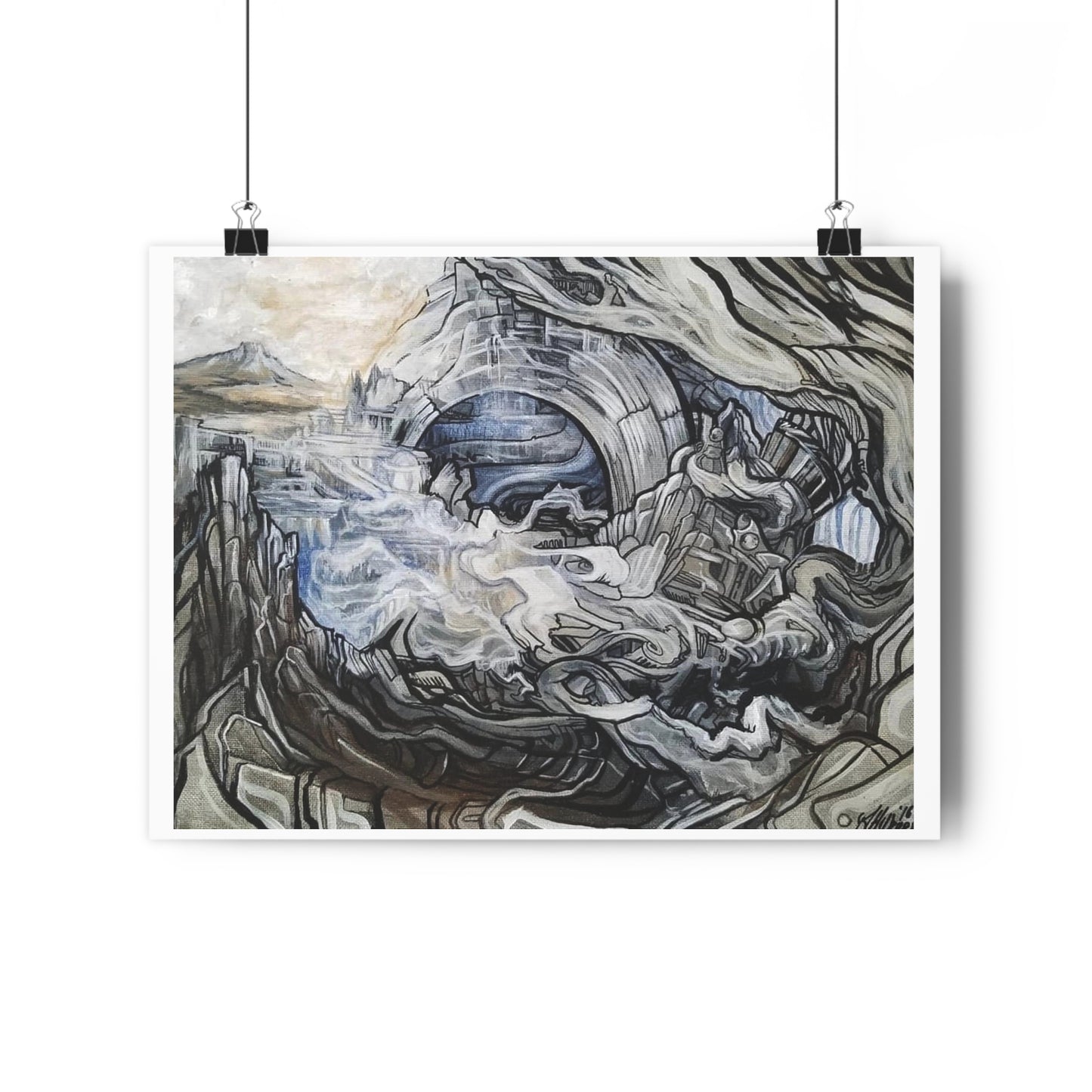 "Typhoon”- Giclée Art Print by artist David Hilborn