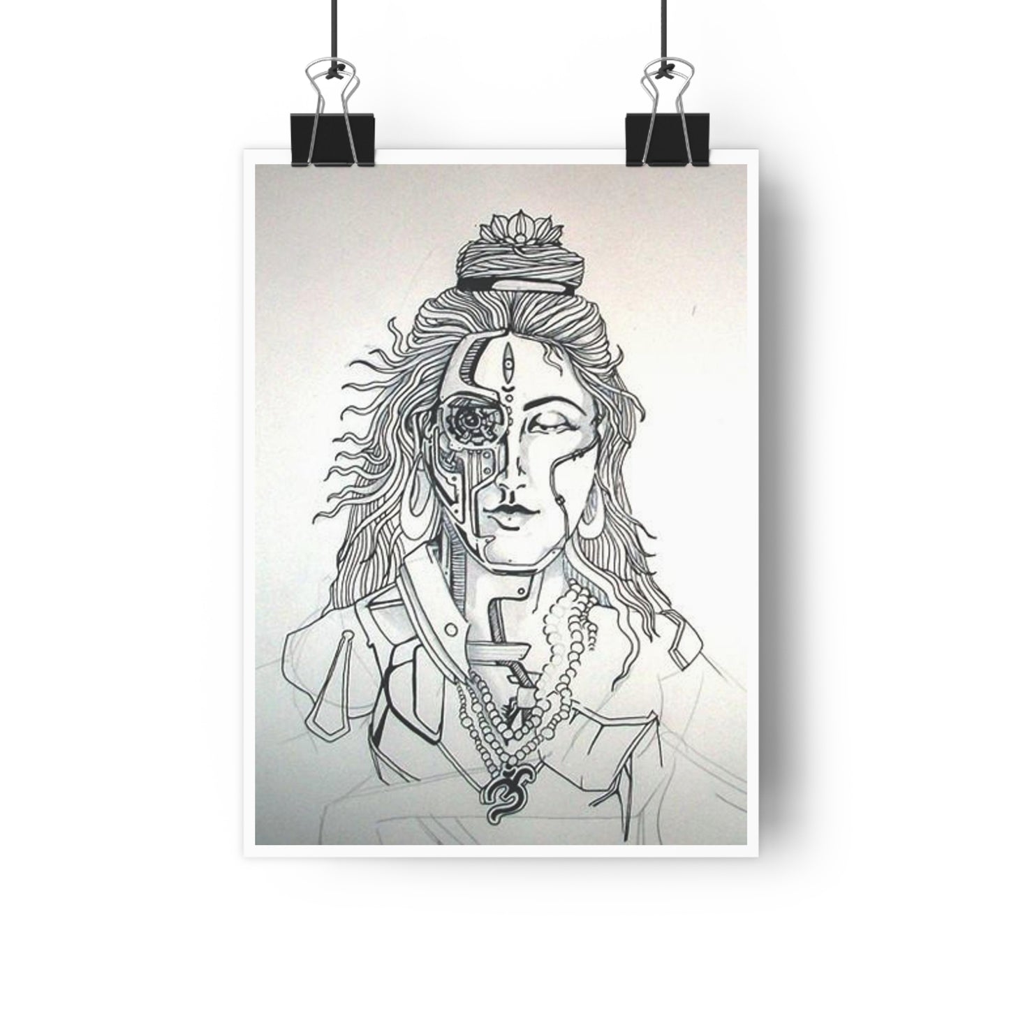 "Bionic Shiva" - Giclée Art Print by artist David Hilborn