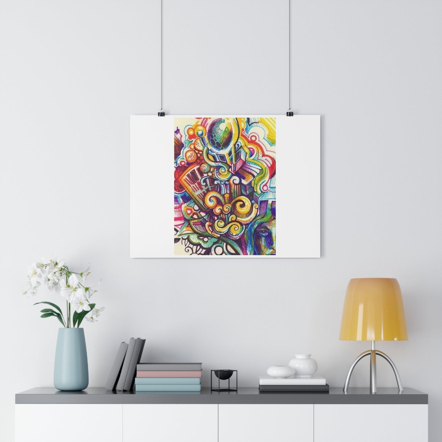 "Technicolor Markers”- Giclée Art Print by artist David Hilborn