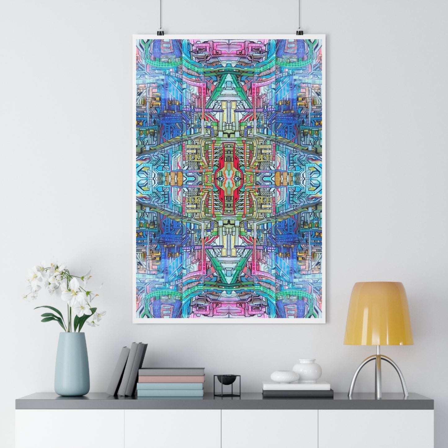 “Blockstrain”- Giclée Art Print by artist David Hilborn