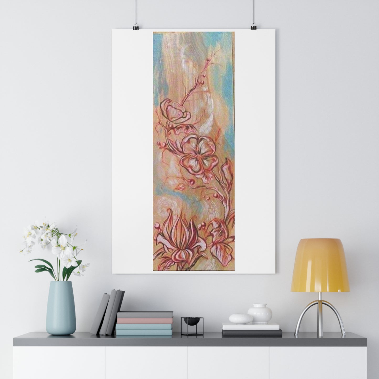 "Cherry Blossoms”- Giclée Art Print by artist David Hilborn