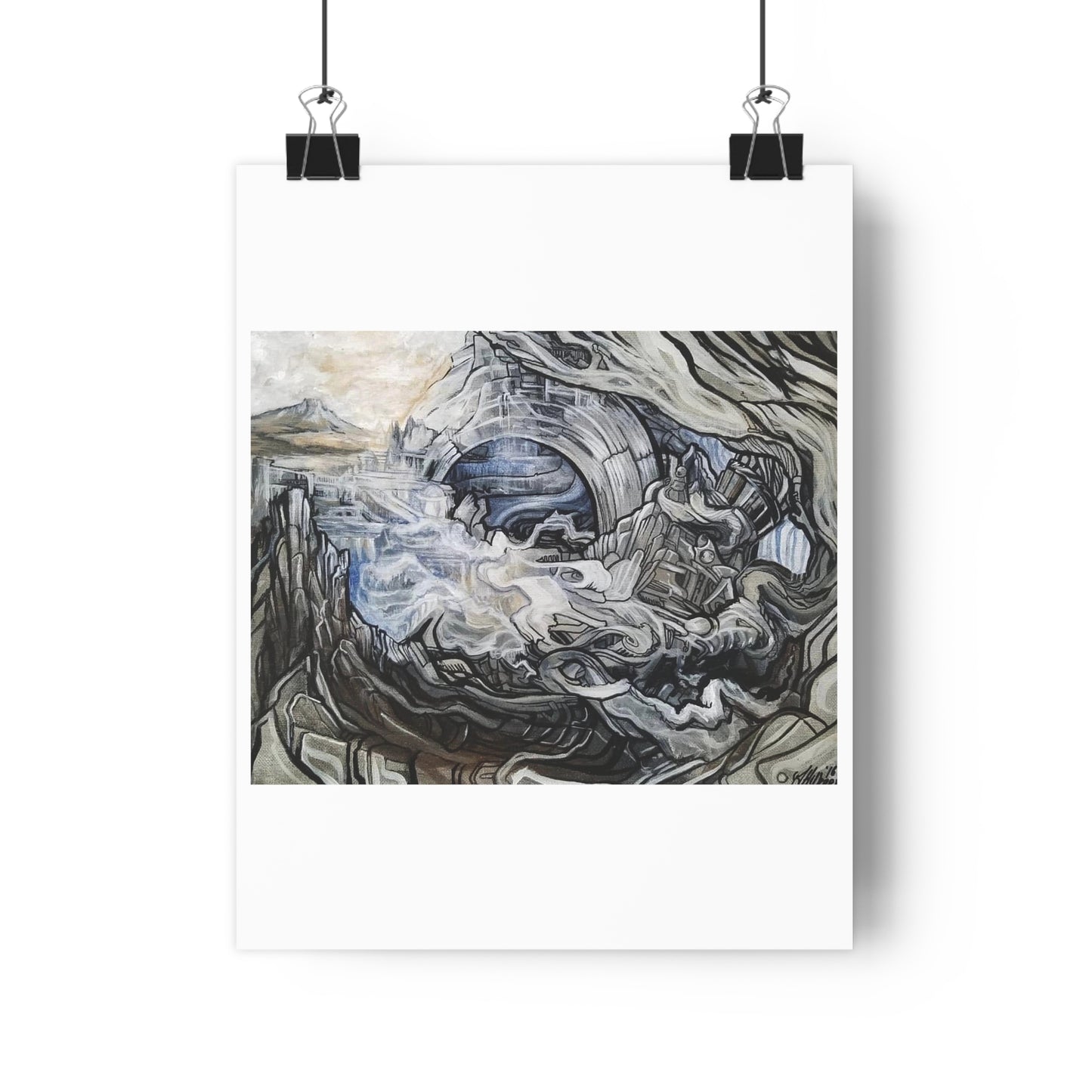 "Typhoon”- Giclée Art Print by artist David Hilborn