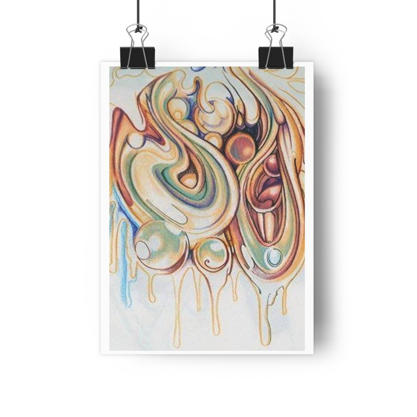 "Iridescent Bubbles”- Giclée Art Print by artist David Hilborn