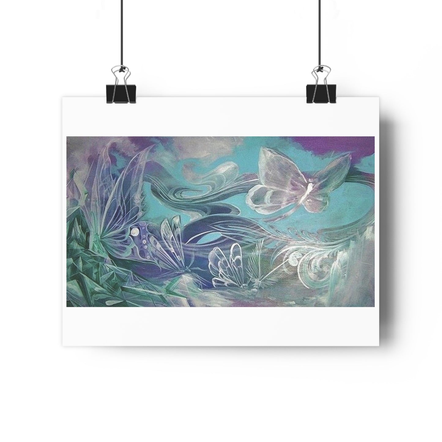 "Butterfly Glass”- Giclée Art Print by artist David Hilborn