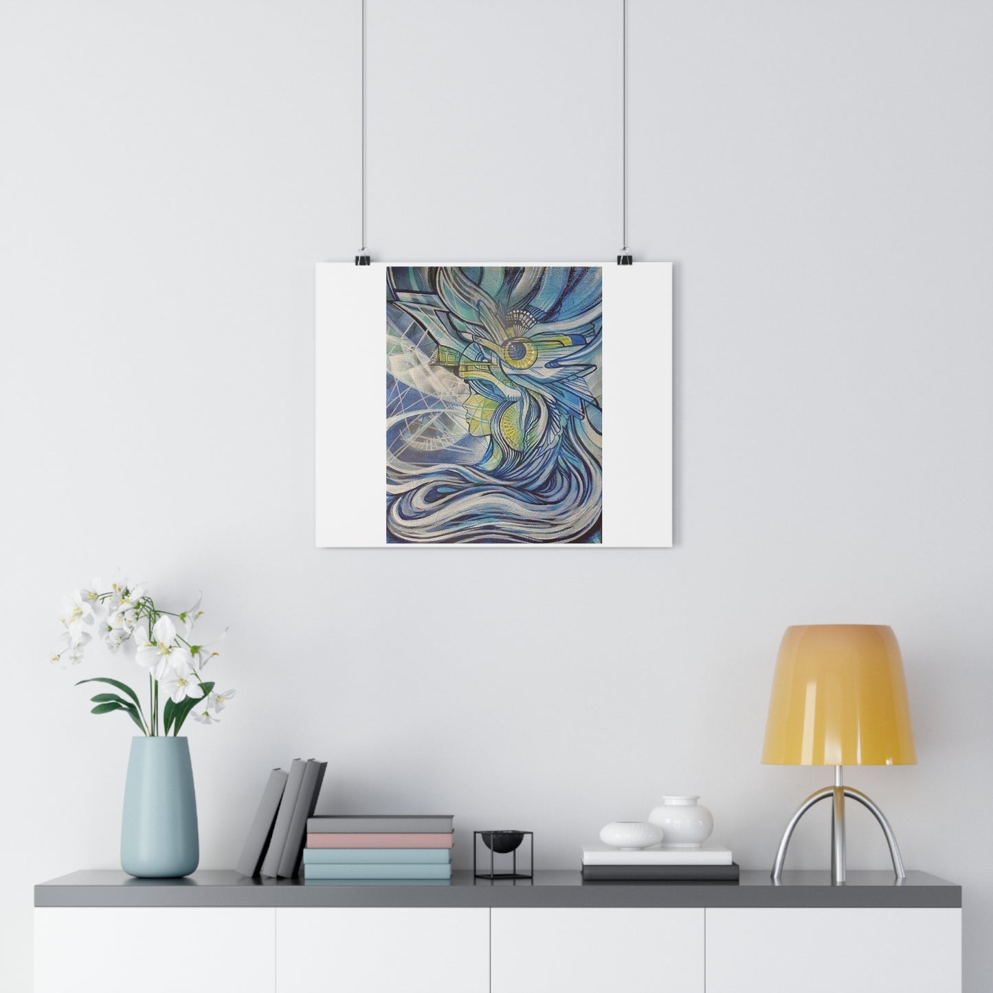 "Aquamarine”- Giclée Art Print by artist David Hilborn