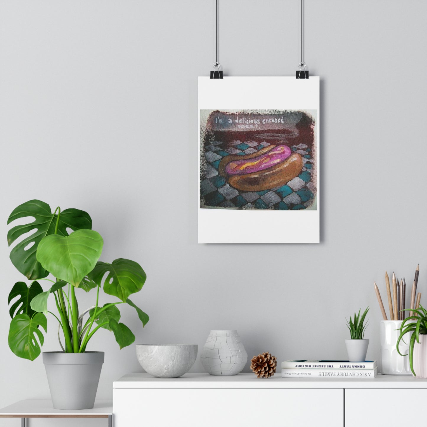 "Delicious Encased Meats”- Giclée Art Print by artist David Hilborn