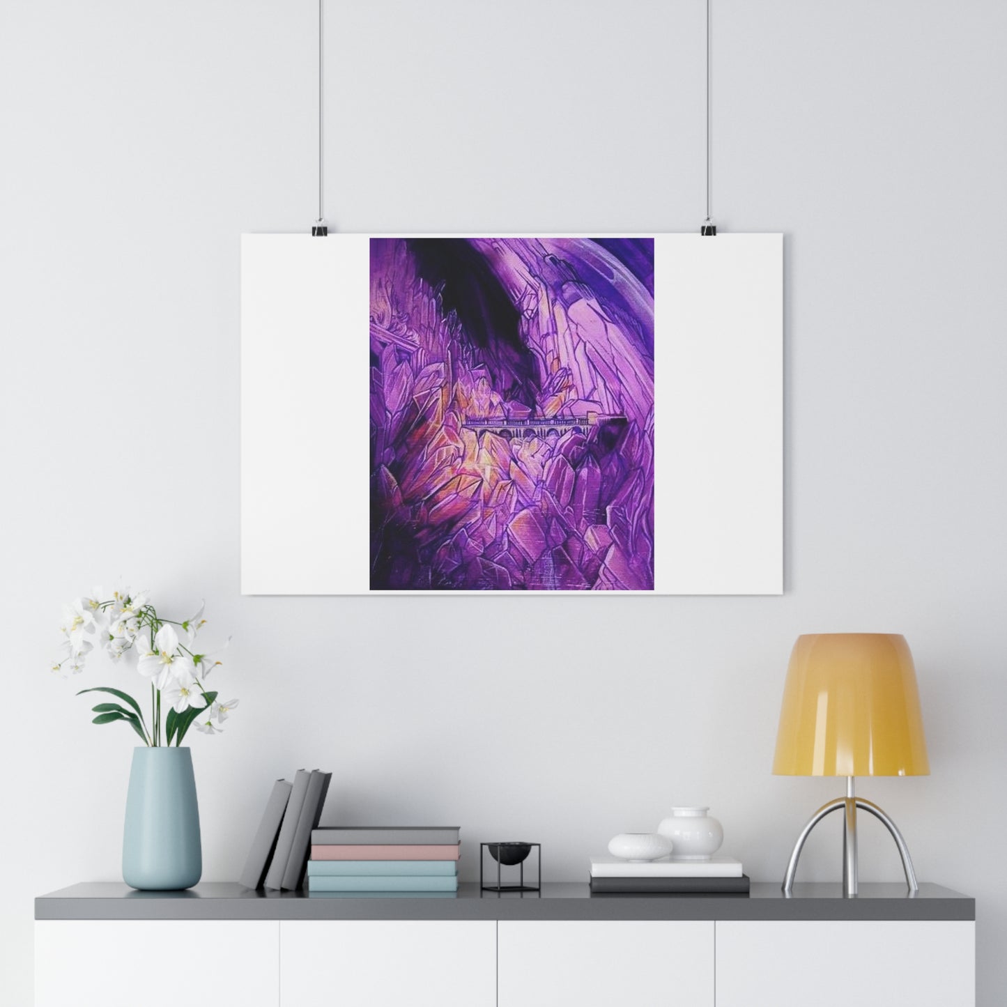 "Crystal Caverns”- Giclée Art Print by artist David Hilborn