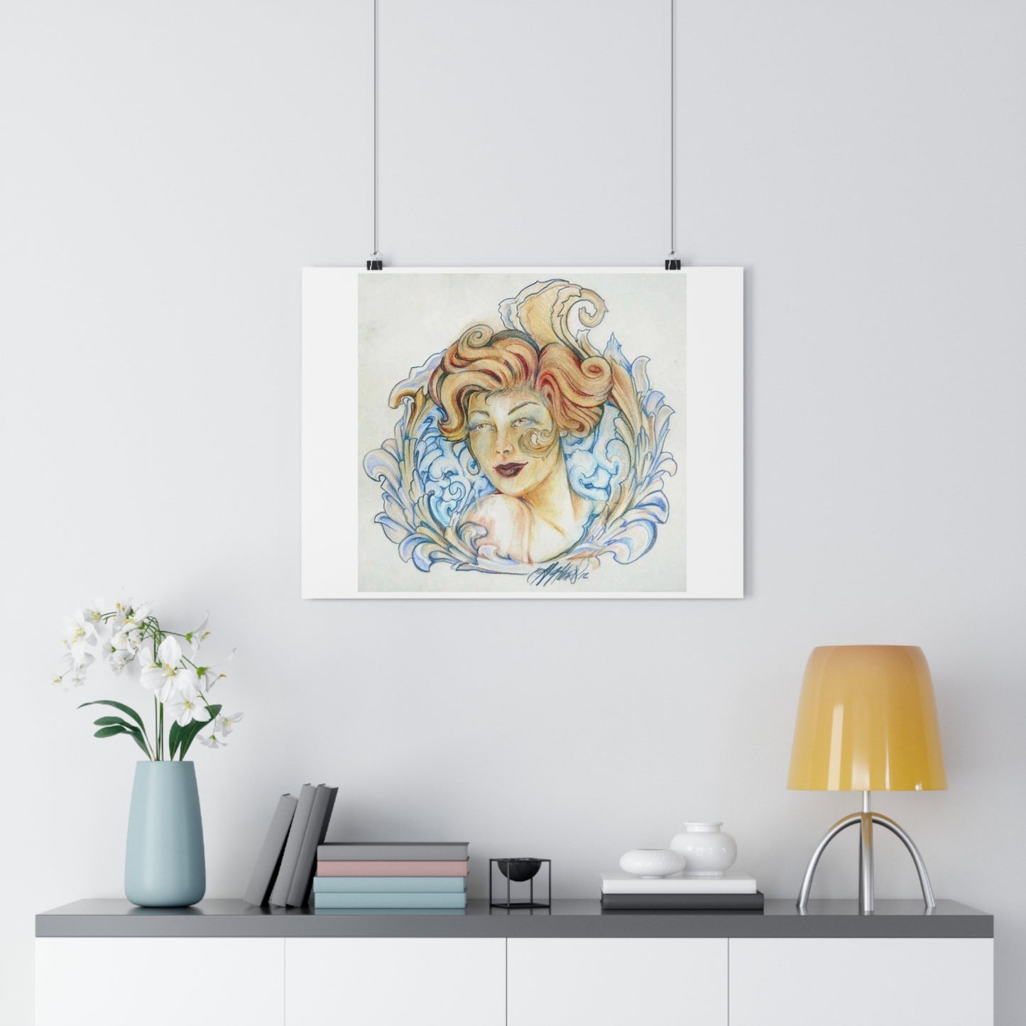 "Whiskey Princess”- Giclée Art Print by artist David Hilborn