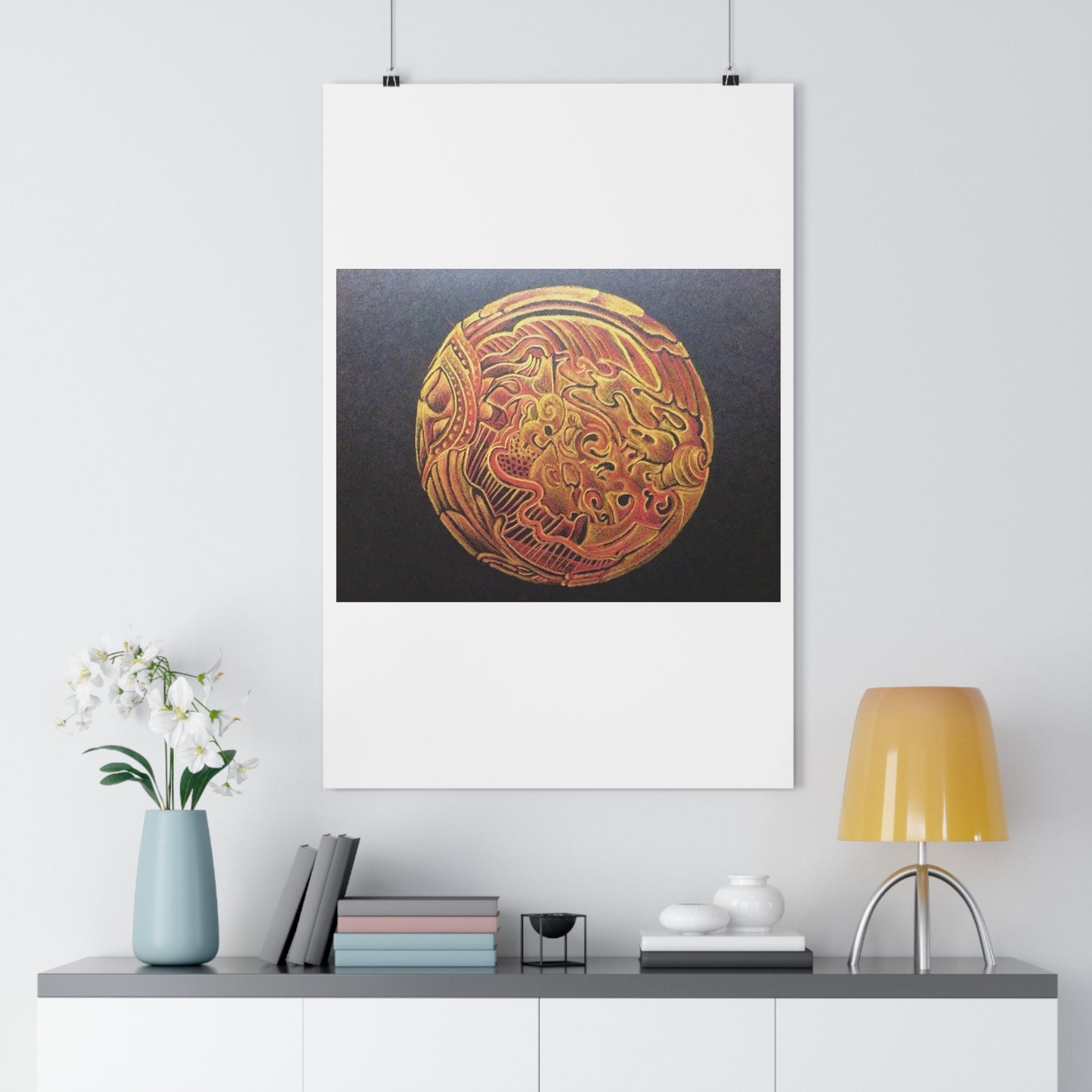 "Golden Frik”- Giclée Art Print by artist David Hilborn