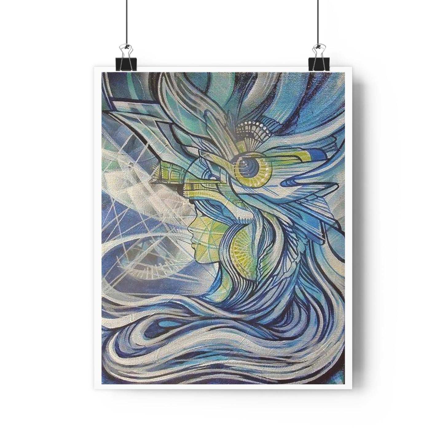 "Aquamarine”- Giclée Art Print by artist David Hilborn