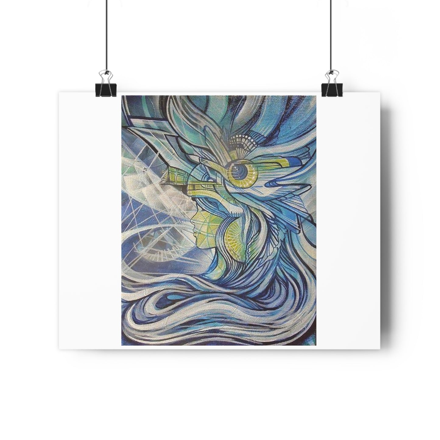 "Aquamarine”- Giclée Art Print by artist David Hilborn