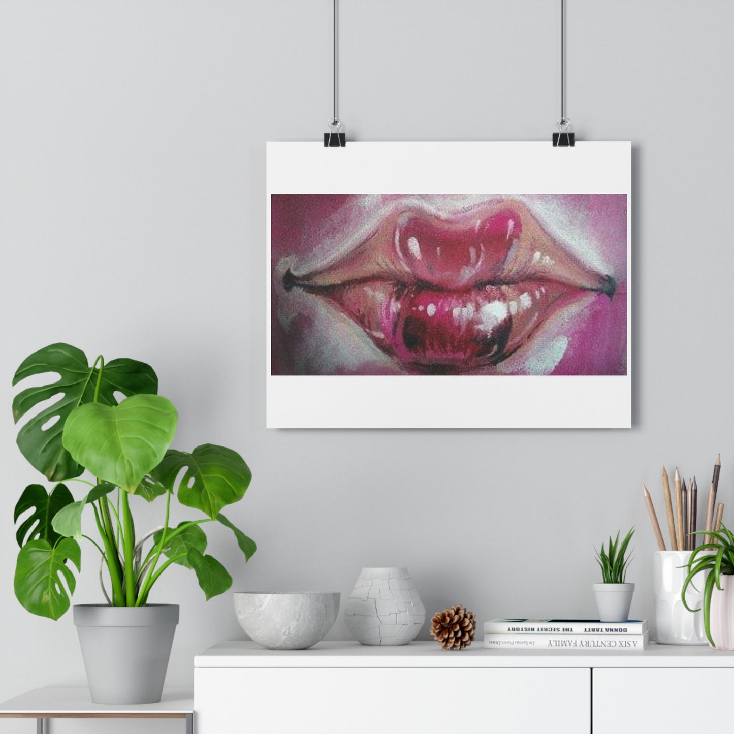 "Lips”- Giclée Art Print by artist David Hilborn