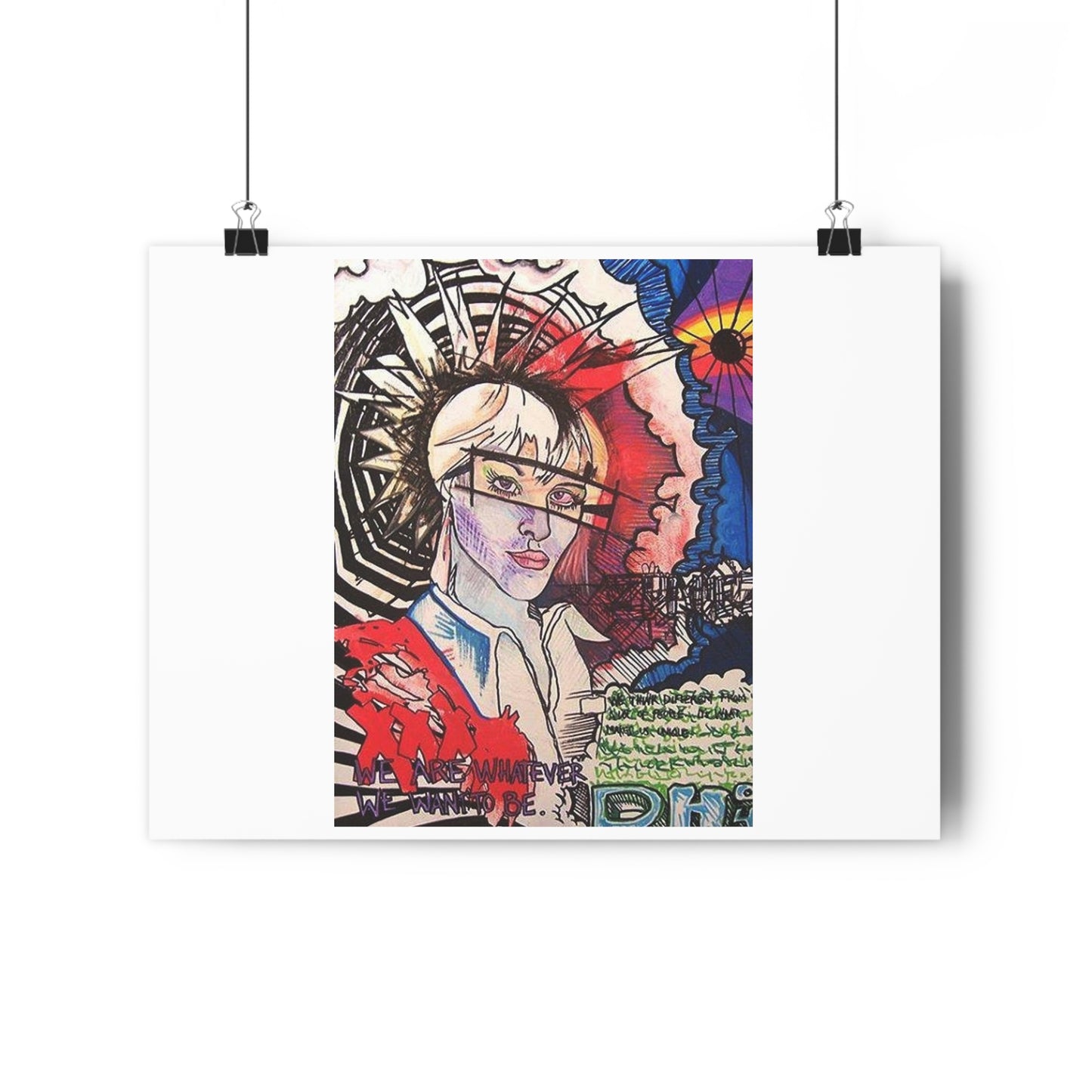 "We are whatever we want to be”- Giclée Art Print by artist David Hilborn