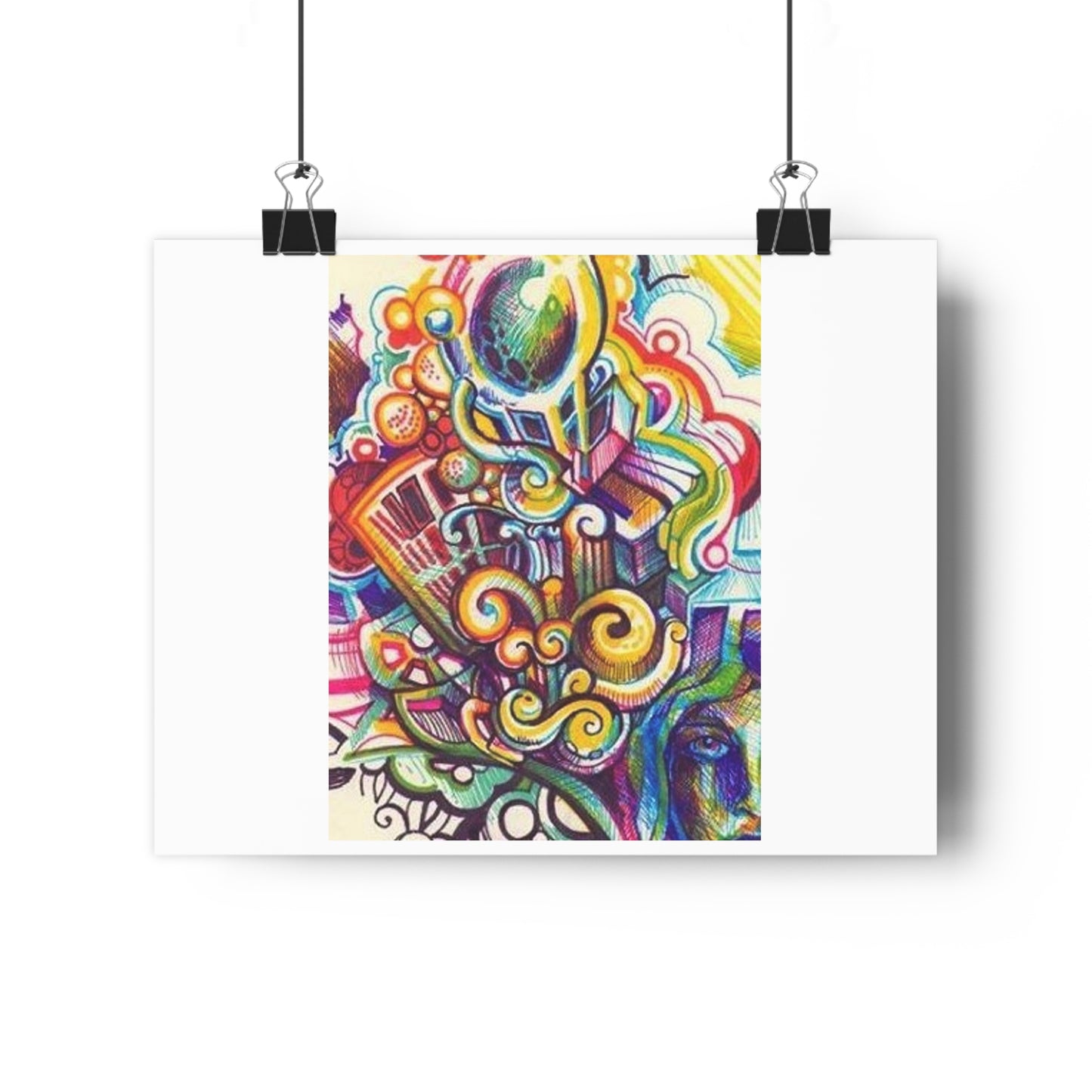 "Technicolor Markers”- Giclée Art Print by artist David Hilborn