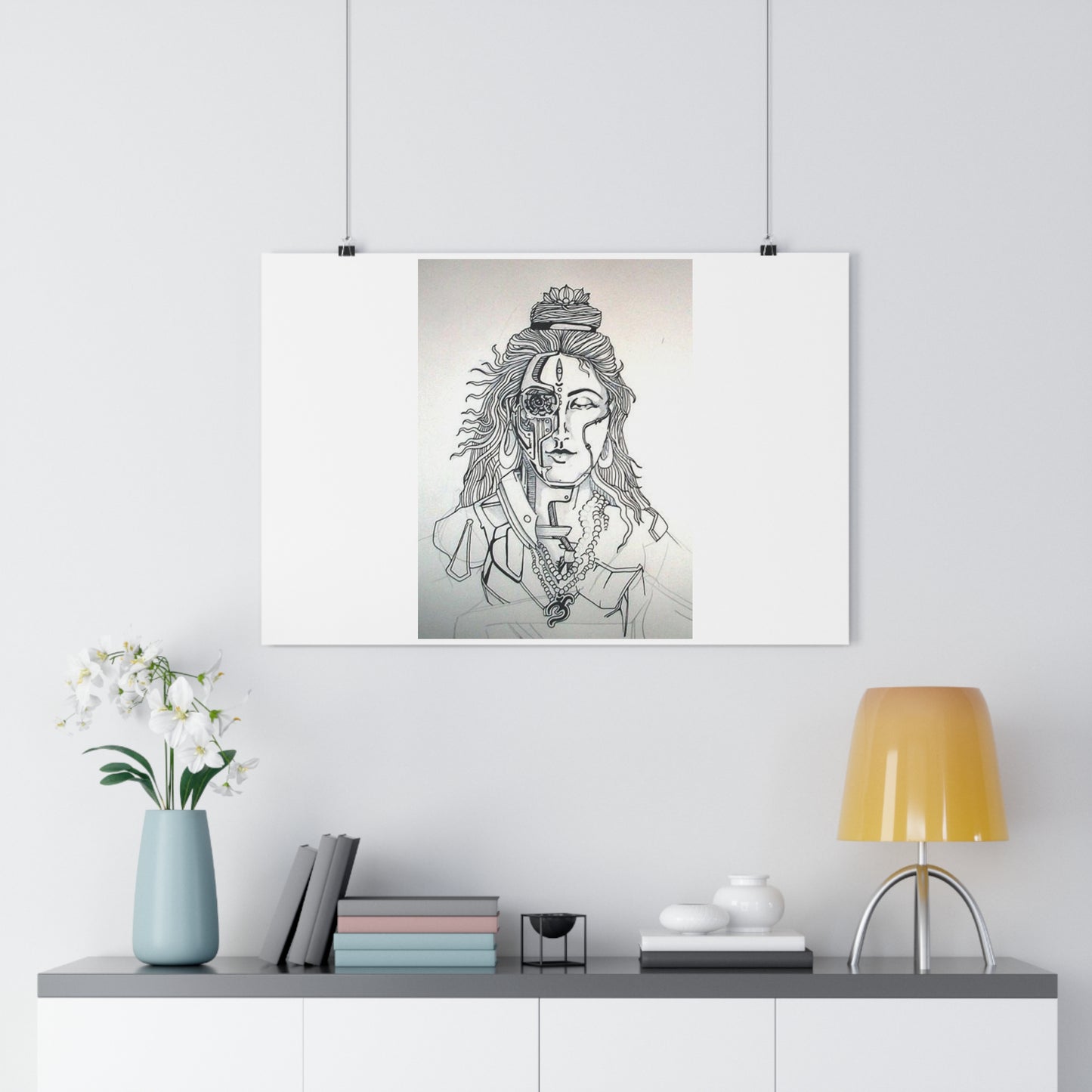 "Bionic Shiva" - Giclée Art Print by artist David Hilborn