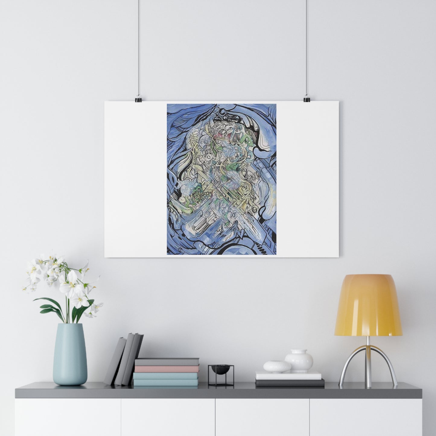 "Chrome Flow”- Giclée Art Print by artist David Hilborn