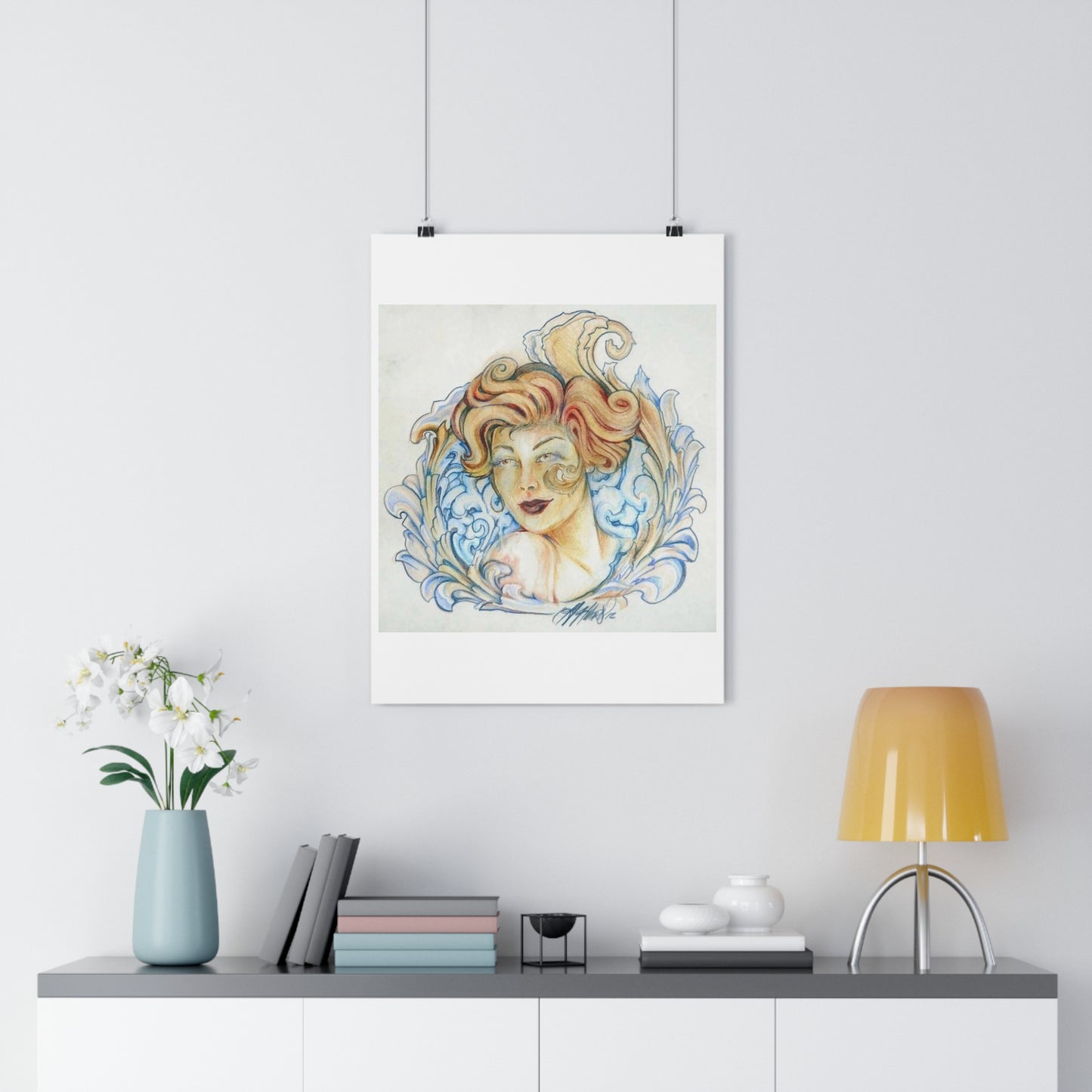 "Whiskey Princess”- Giclée Art Print by artist David Hilborn