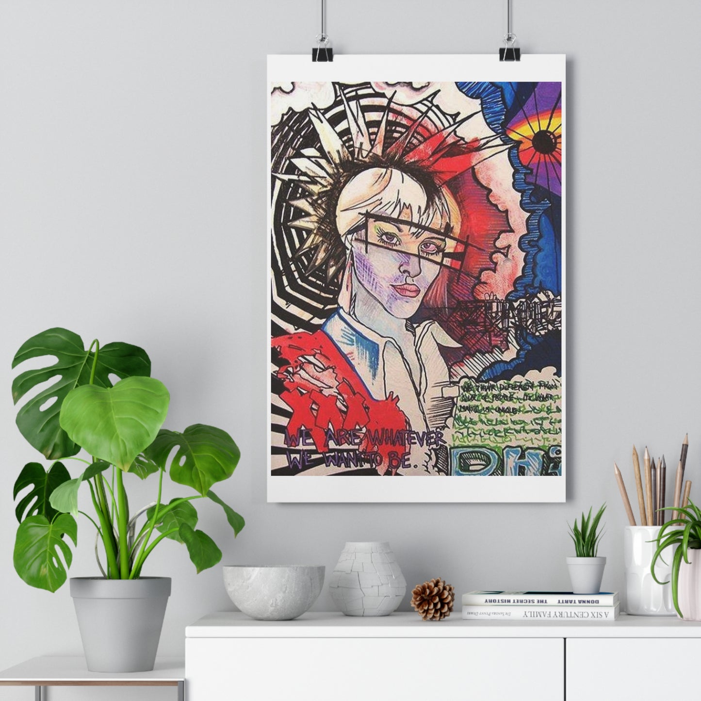 "We are whatever we want to be”- Giclée Art Print by artist David Hilborn