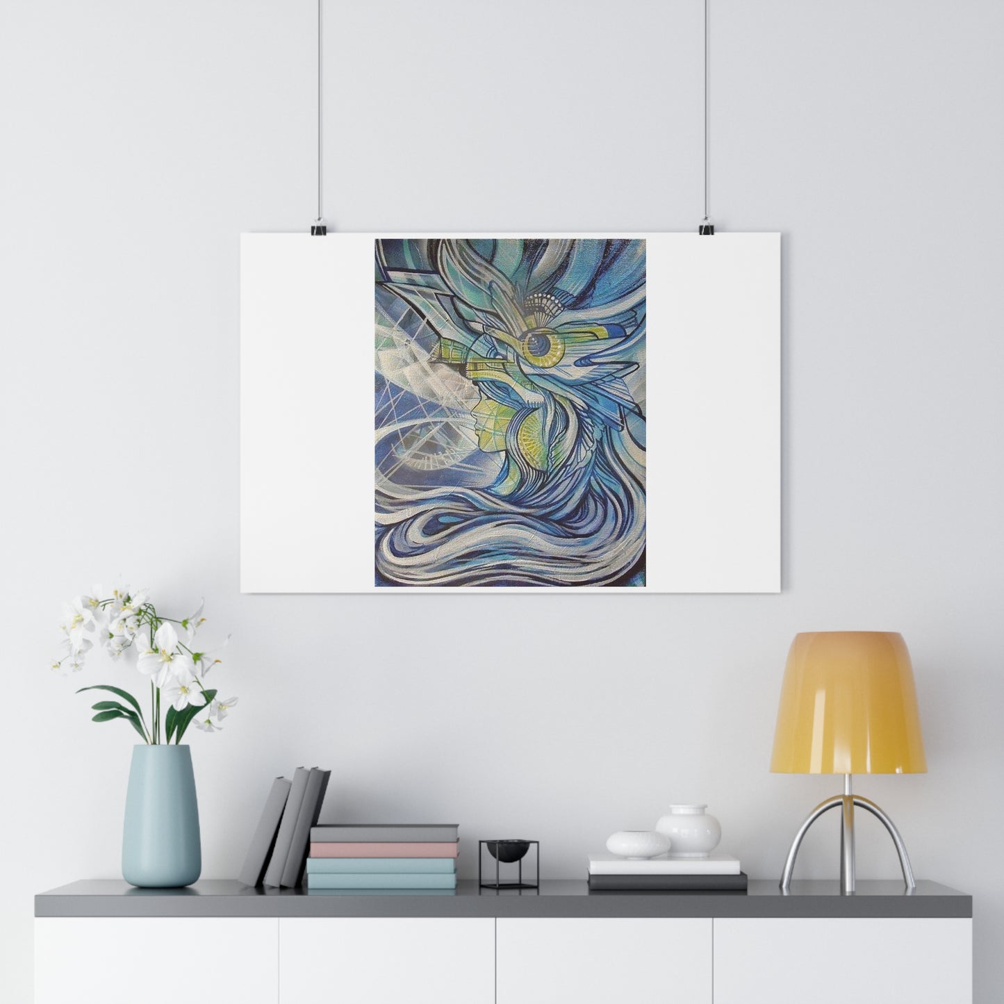 "Aquamarine”- Giclée Art Print by artist David Hilborn