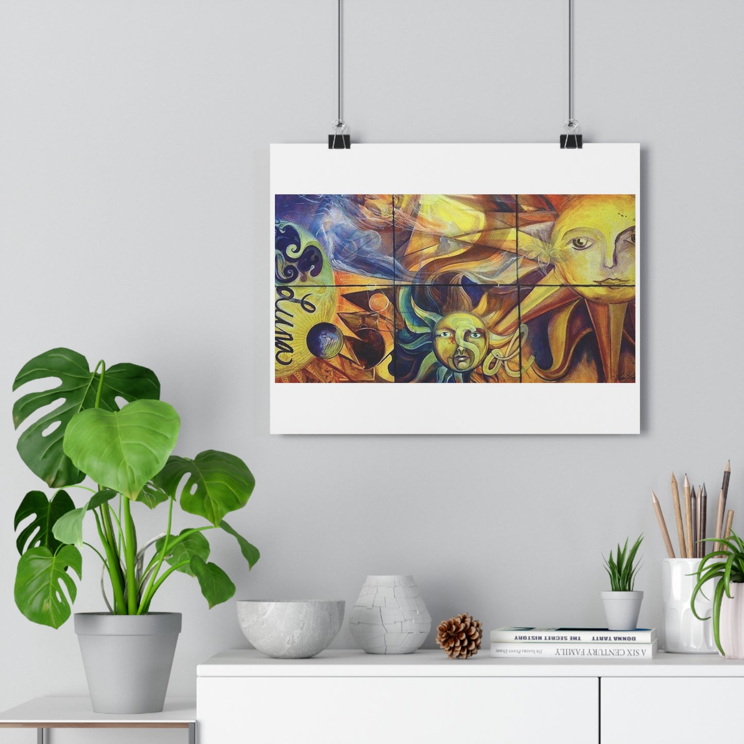 "Sun/Moon”- Giclée Art Print by artist David Hilborn