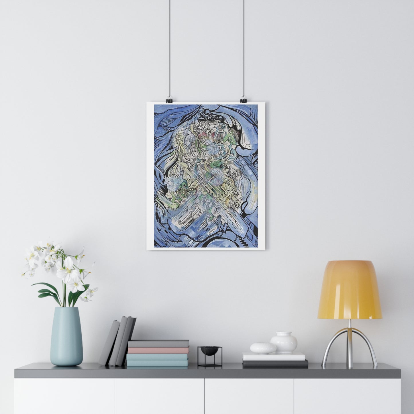 "Chrome Flow”- Giclée Art Print by artist David Hilborn