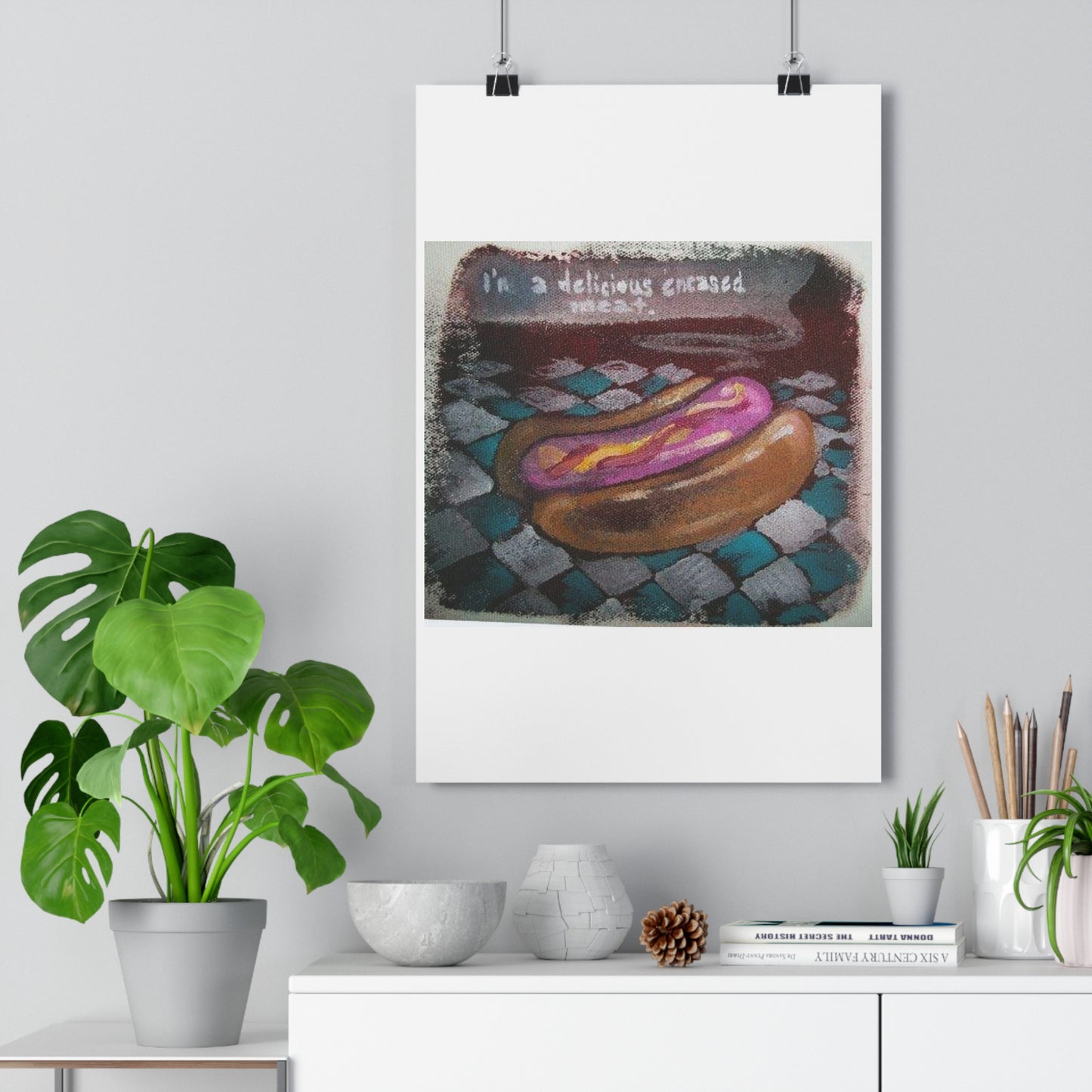 "Delicious Encased Meats”- Giclée Art Print by artist David Hilborn