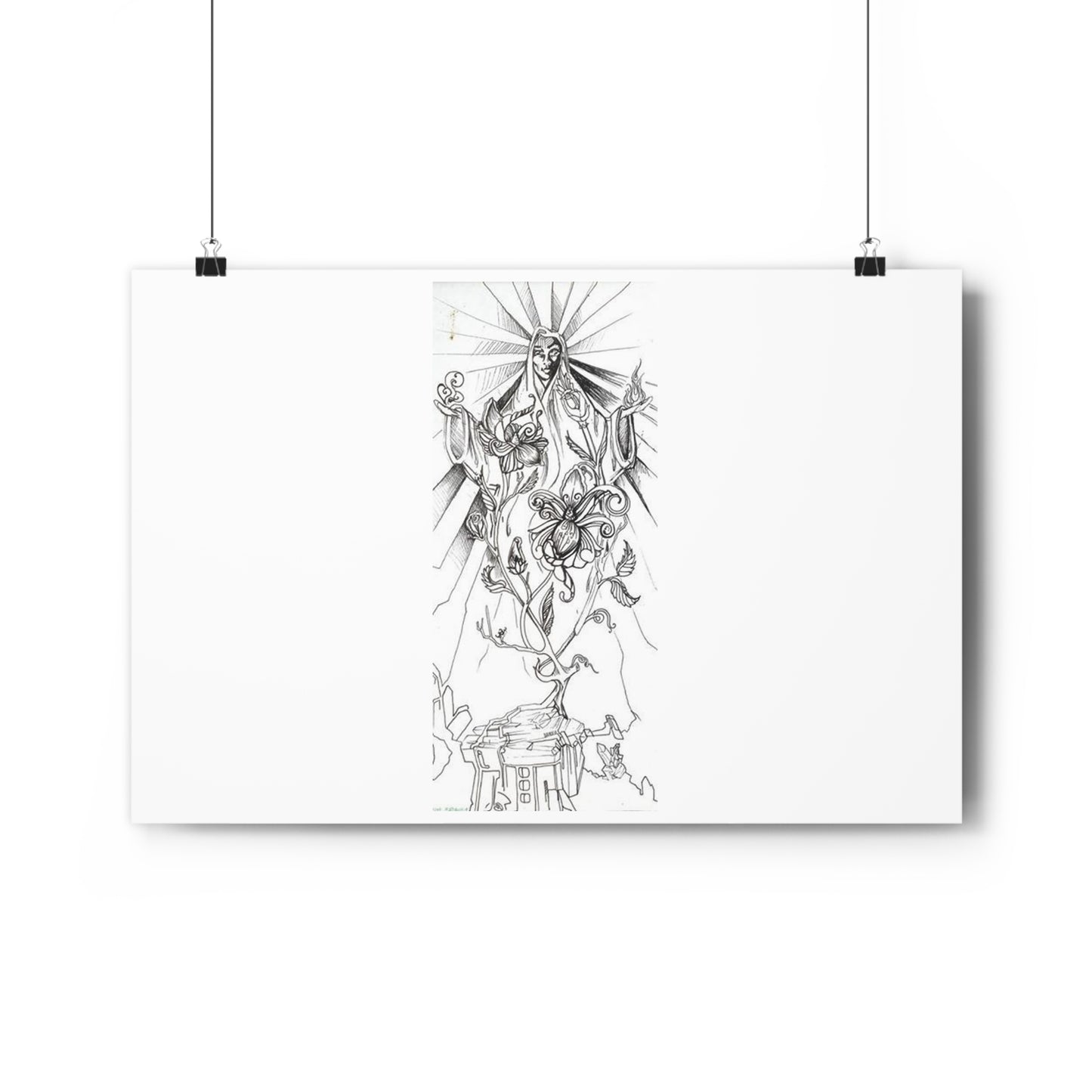 "Crystal Goddess" - Giclée Art Print by artist David Hilborn