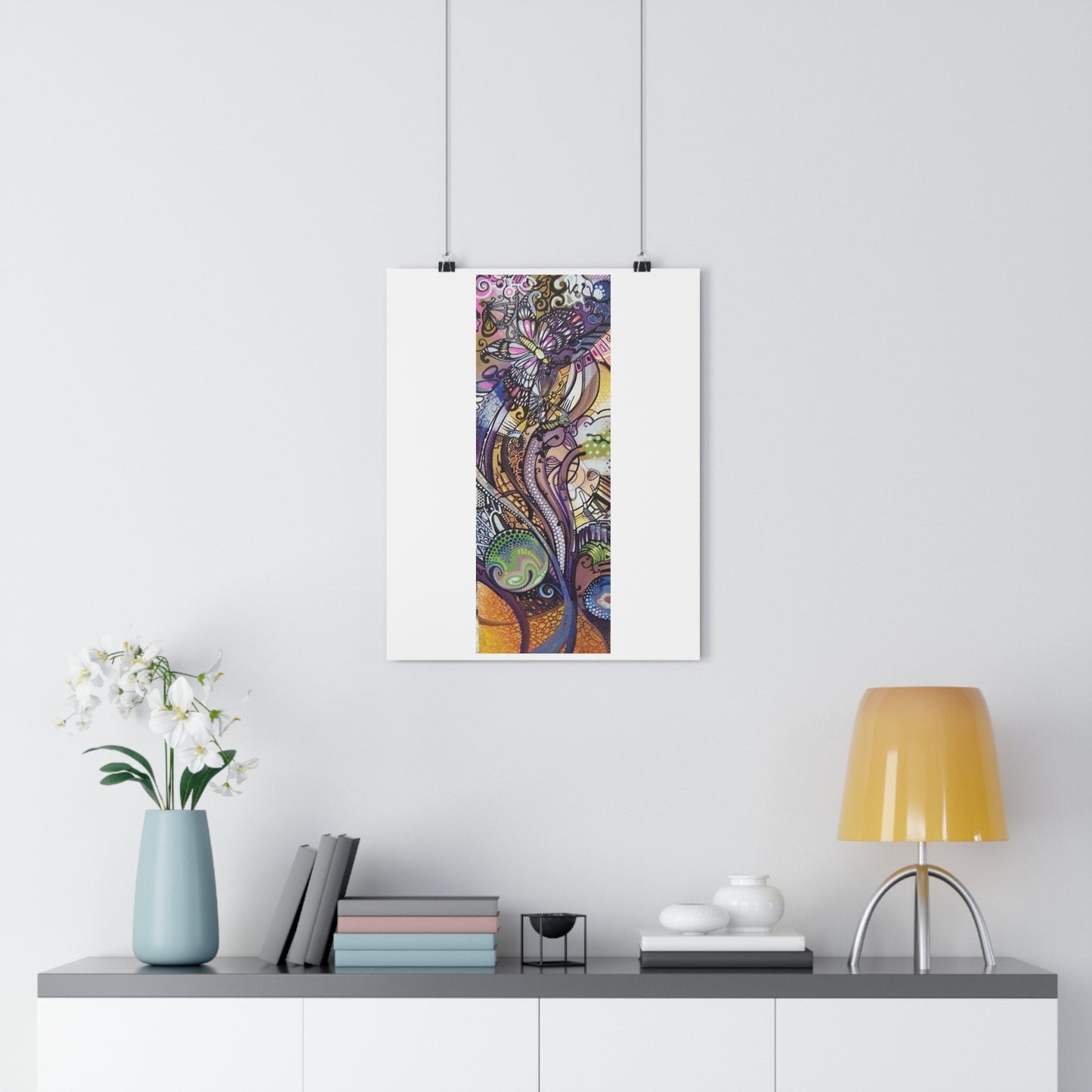 "Flutterby”- Giclée Art Print by artist David Hilborn