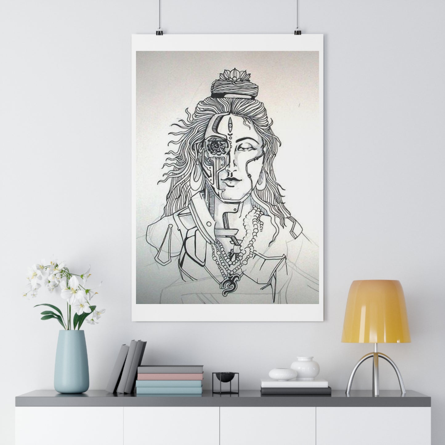 "Bionic Shiva" - Giclée Art Print by artist David Hilborn