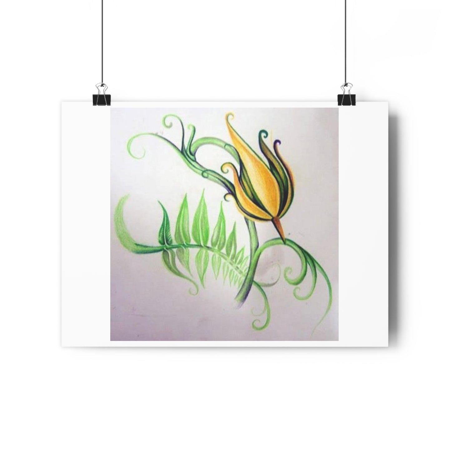 "Firecracker Flower”- Giclée Art Print by artist David Hilborn