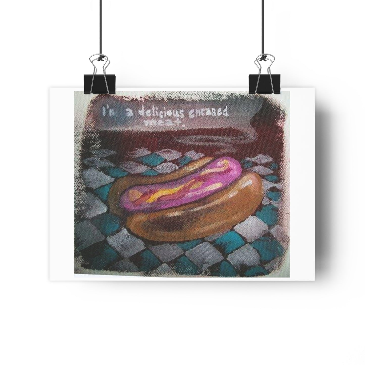 "Delicious Encased Meats”- Giclée Art Print by artist David Hilborn