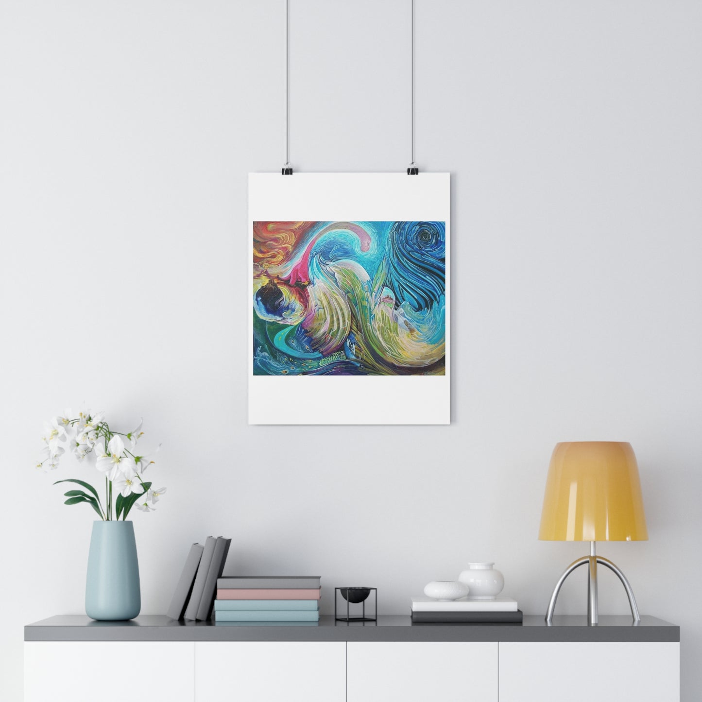 "Fossils and Peacocks”- Giclée Art Print by artist David Hilborn