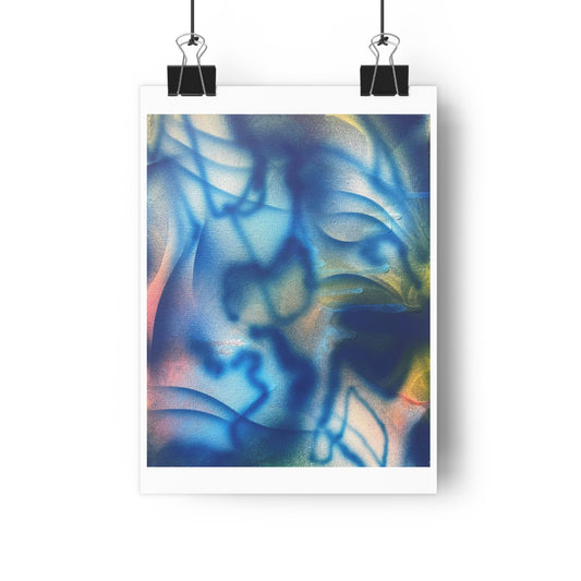 "Blue Spray 1" - Giclée Art Print by artist David Hilborn