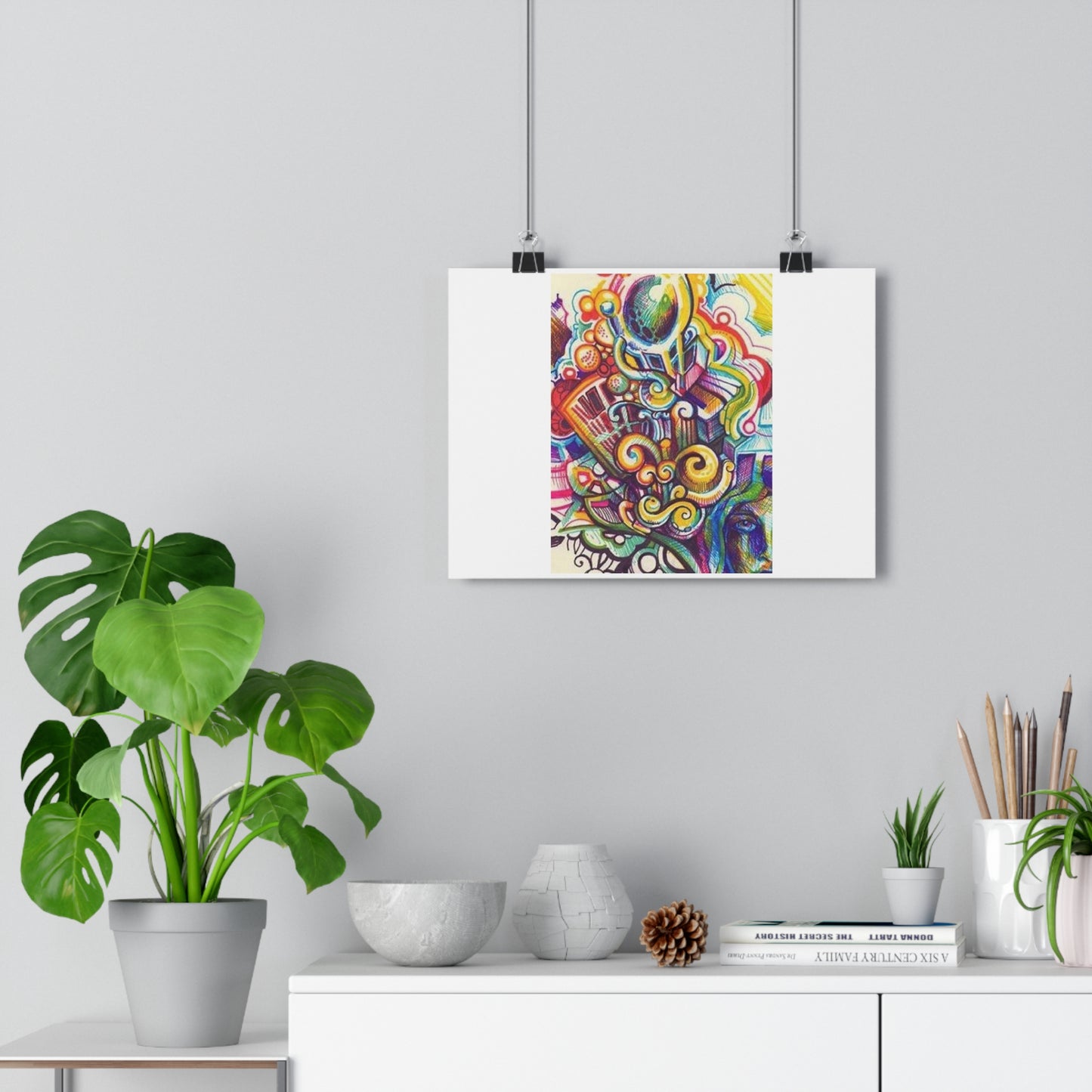 "Technicolor Markers”- Giclée Art Print by artist David Hilborn