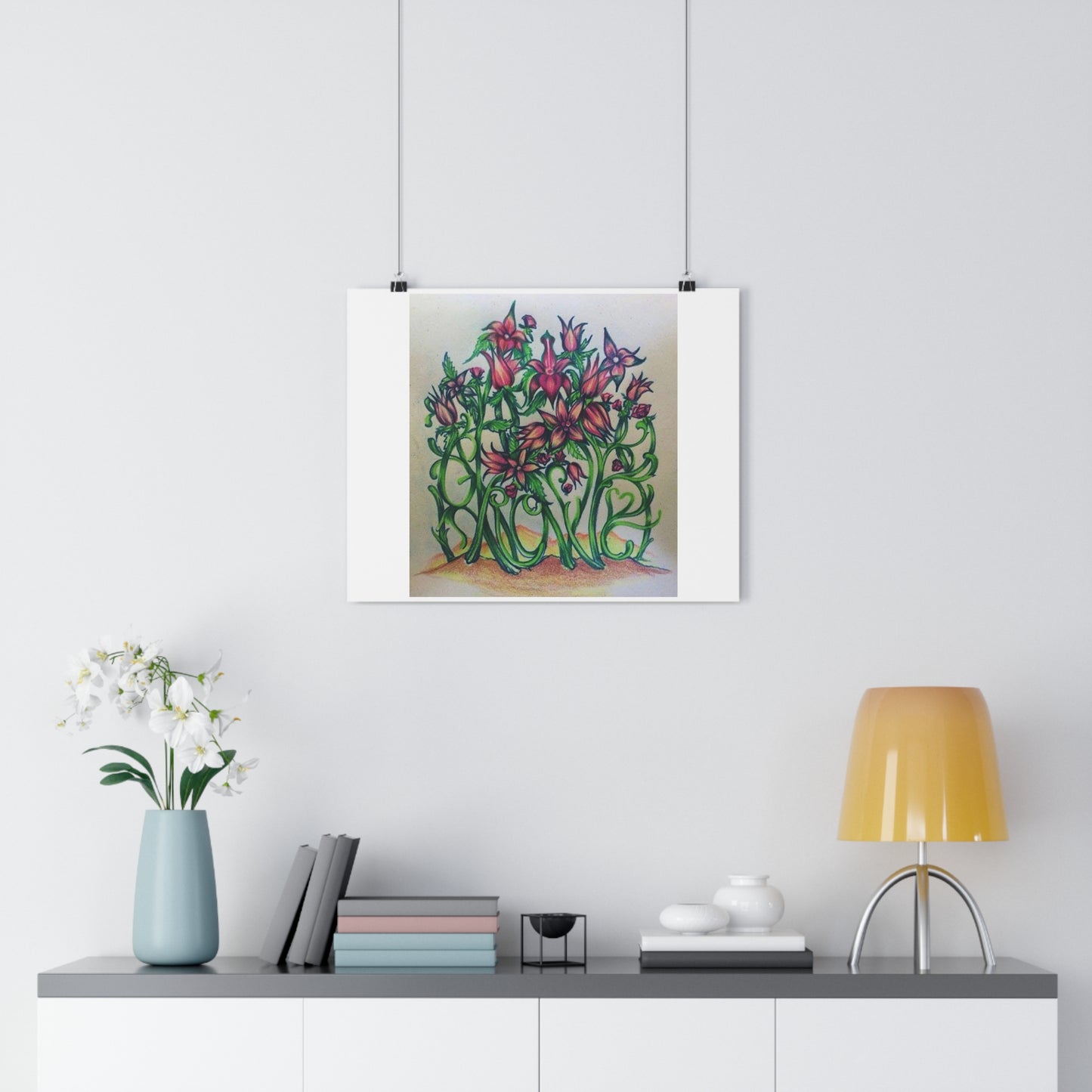 "Grow/Love”- Giclée Art Print by artist David Hilborn