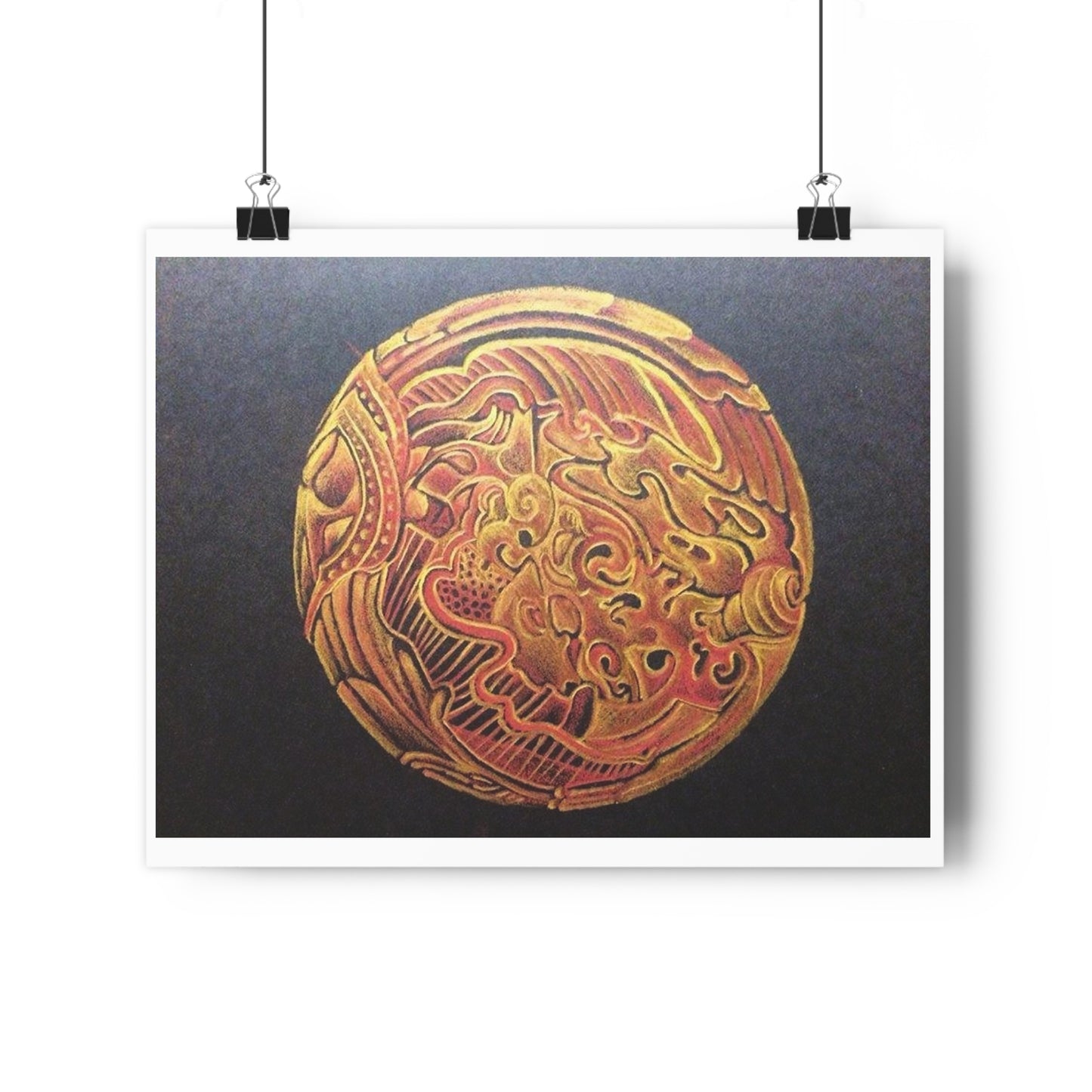 "Golden Frik”- Giclée Art Print by artist David Hilborn