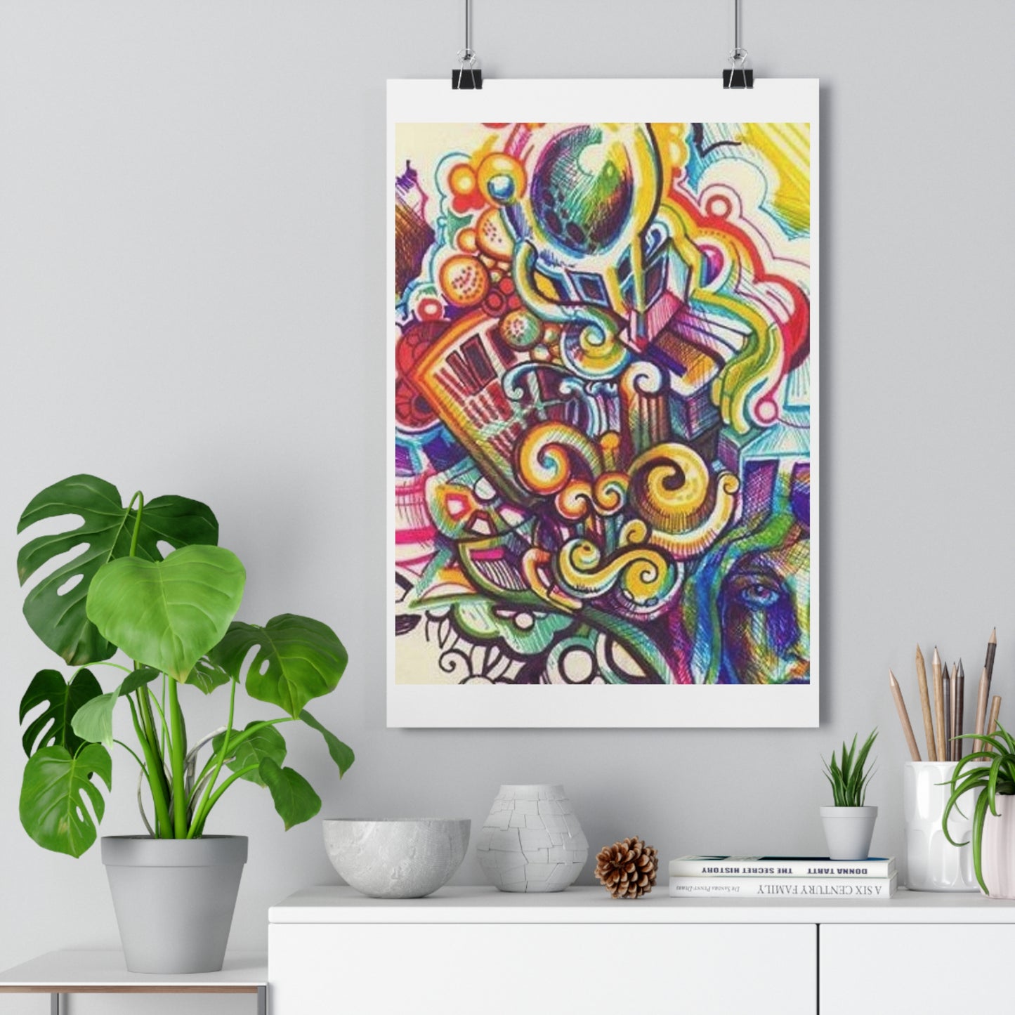 "Technicolor Markers”- Giclée Art Print by artist David Hilborn